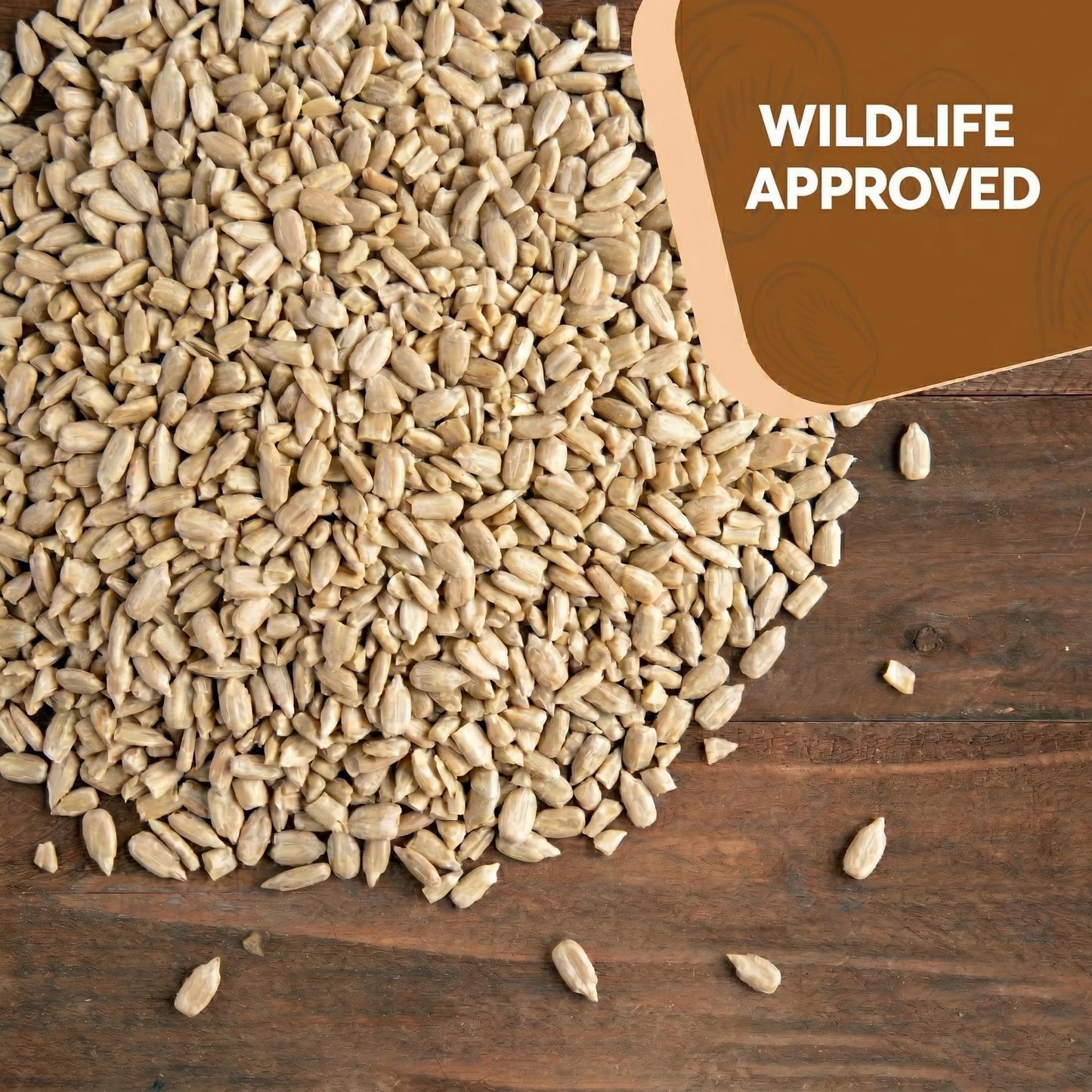 Trailmark Naturals 15 LB Medium Sunflower Chips, Shelled Seeds for Birds – Premium Wildlife & Bird Food – Grown in USA - Non-GMO - Medium Chip Sunflower Seeds for Wild Birds and Backyard Feeders