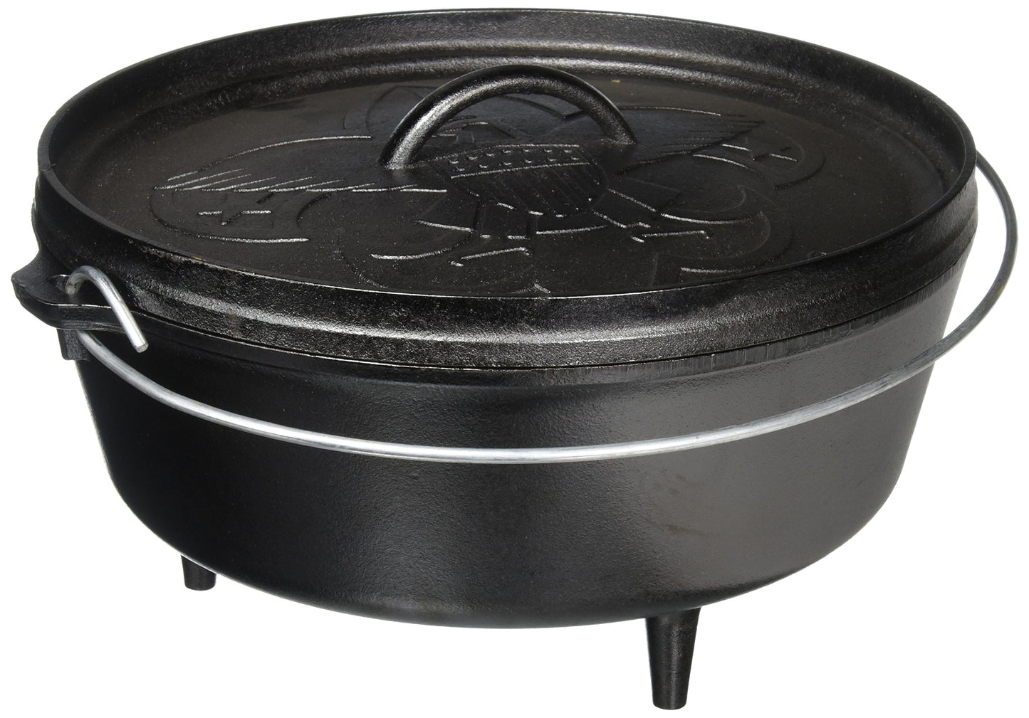 Lodge Boy Scouts of America Cast Iron Camp Dutch Oven, Pre-Seasoned, 6-Quart
