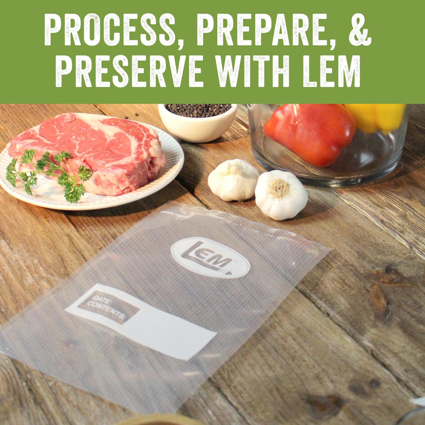 LEM Products MaxVac Combo Pack of Vacuum Sealer Bags and Rolls, Compatible with Major Vacuum Sealer Brands