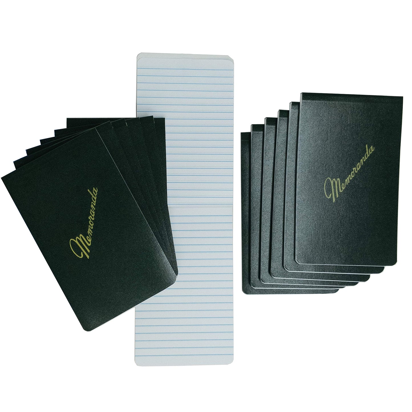 Tacticai 12-Pack Green Military Memorandum Book, 3.25” x 5.5” - 144 Pages, for Note and Memo Keeping, Top Bound Flip Open Journal, Pocket-Sized Paper Pad, NSN 7530-00-243-9366