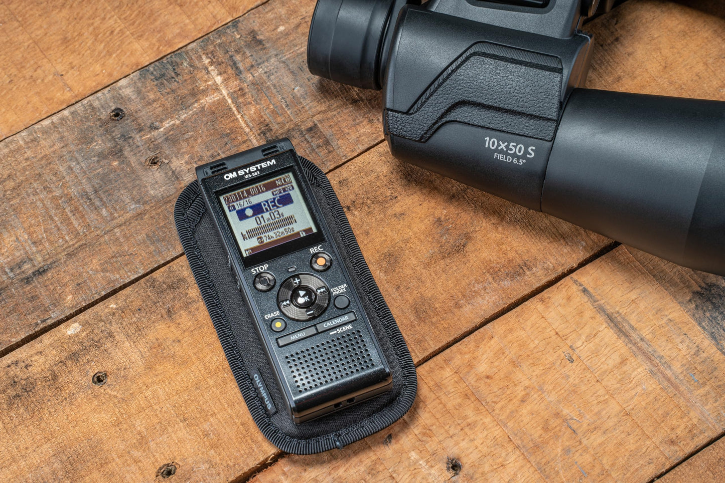 OM SYSTEM OLYMPUS WS-883 Digital Voice Recorder, Linear PCM/MP3 Recording Formats, USB Direct, 8gb Playback Speed and Volume Adjust, File Index, Erase Selected Files
