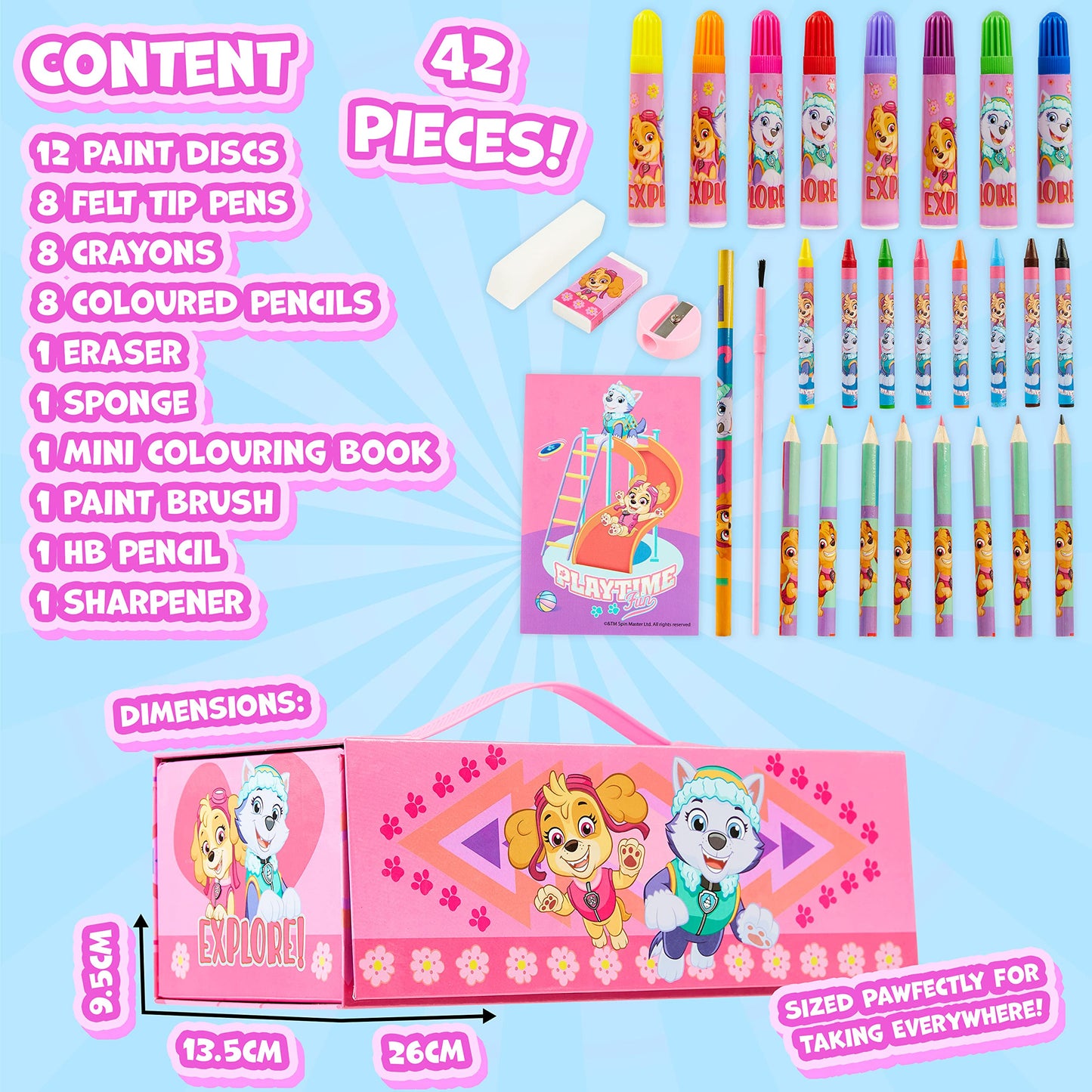 PAW PATROL Painting Case for Children (Pink)