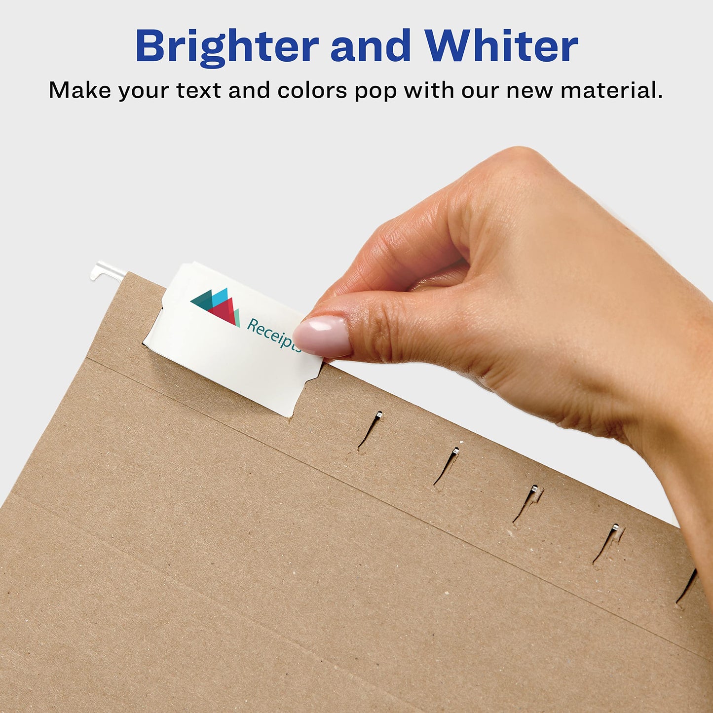 Avery Printable Hanging Tabs, 1/5 Tab, 2 1/16, White, 5 Packs (5567)