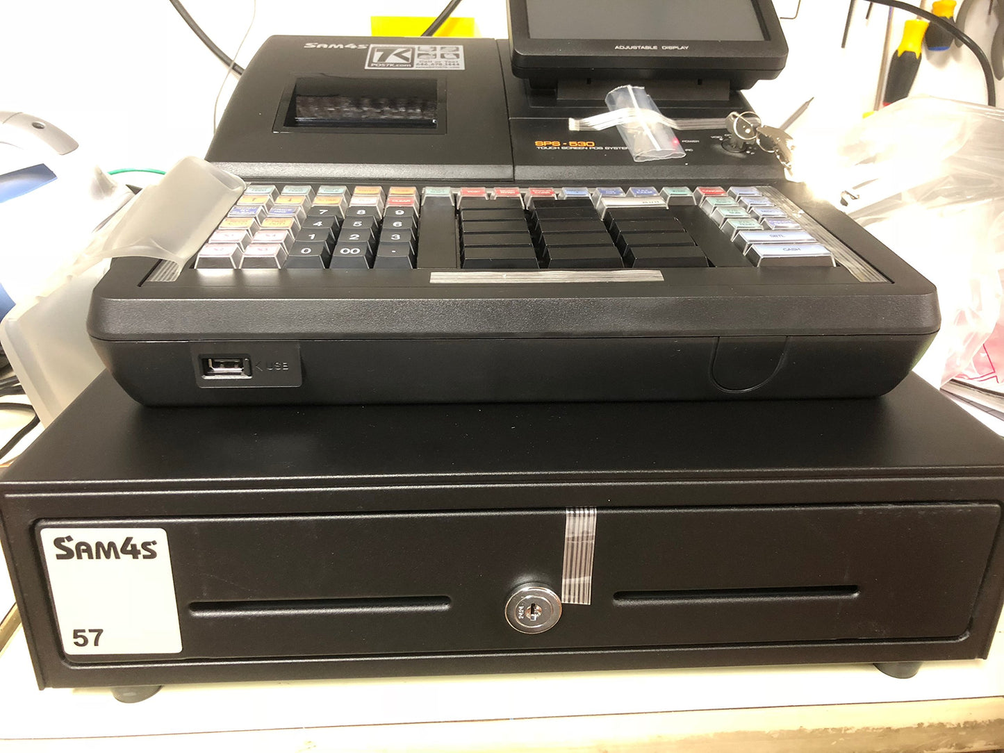 SAM4S Cash Drawer Insert Money Tray 57, 5 Bills and 5 Coins, Compatible with Sam4s ER-5200, ER-5240, ER-5215, ER-380, ER-350, ER-520, ER-530, ER-650, ER-900 Series, SPS-300 Series