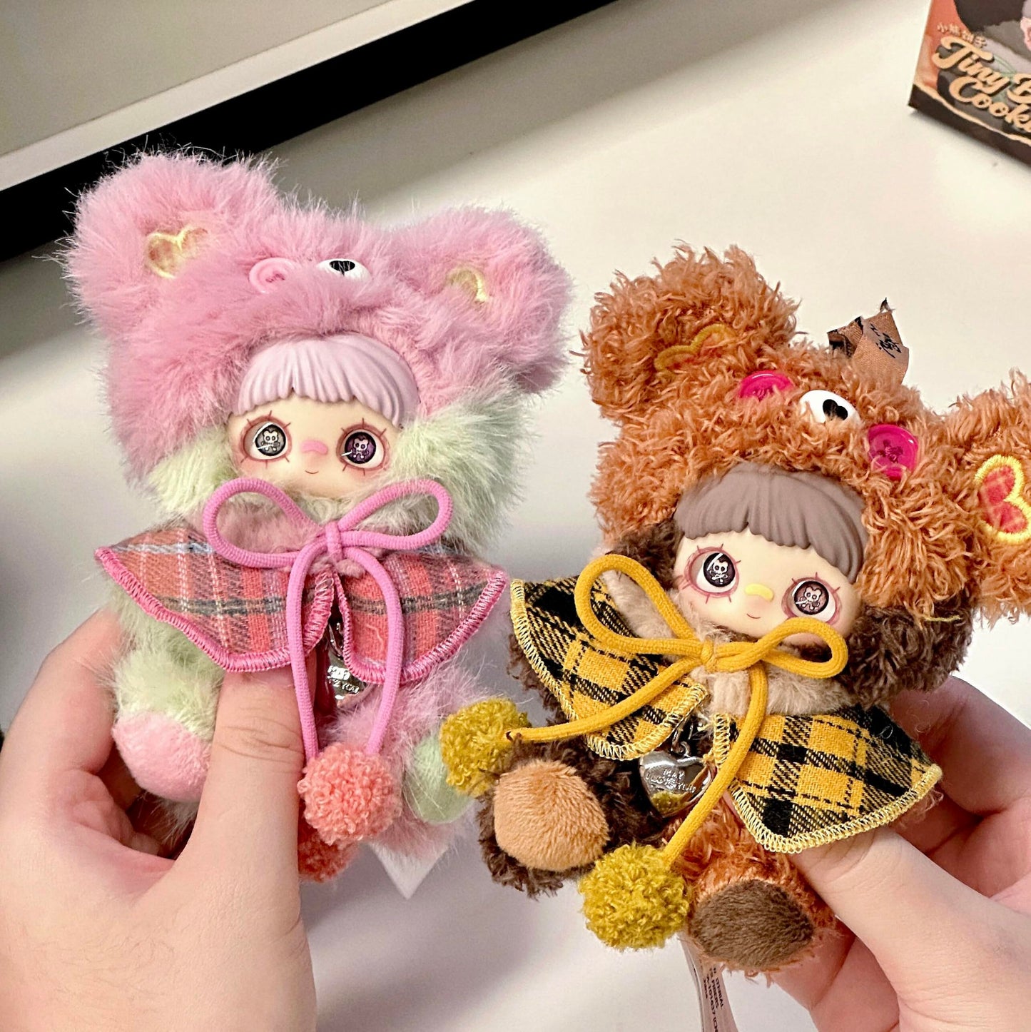 WINKLOORI Maymei Tiny Bear Cookie Series Mini Blind Box 1PC(1 of 9 Possible Styles) Cute Keychain Figures Collectible Toys Birthday Gifts (1Pcs Blind Box)