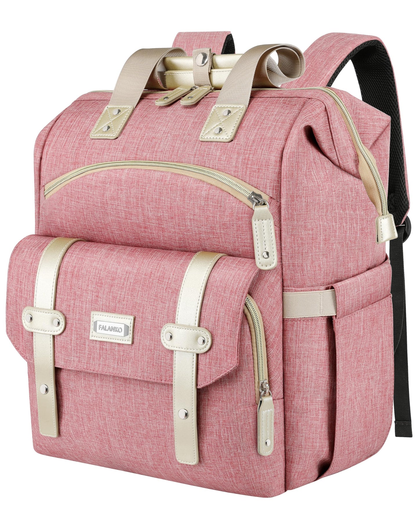 FALANKO Laptop Backpack for Women,Large Computer Backpack for 17 Inch Laptop, Water Resistant Teacher work nurse Doctor Bookbag