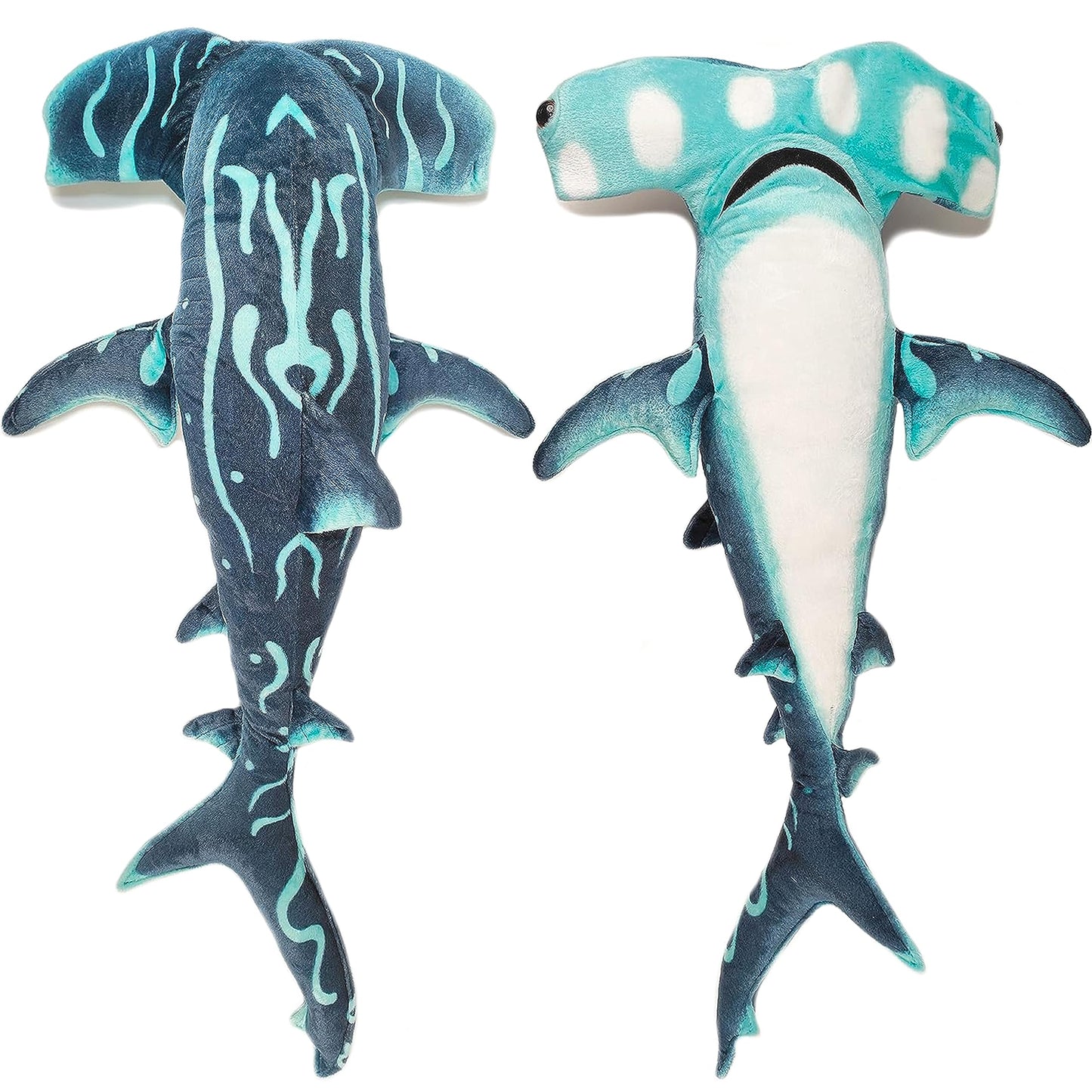 Beeyybuy 40 inch Hammerhead Shark Stuffed Animal - Giant Shark Plush Toy