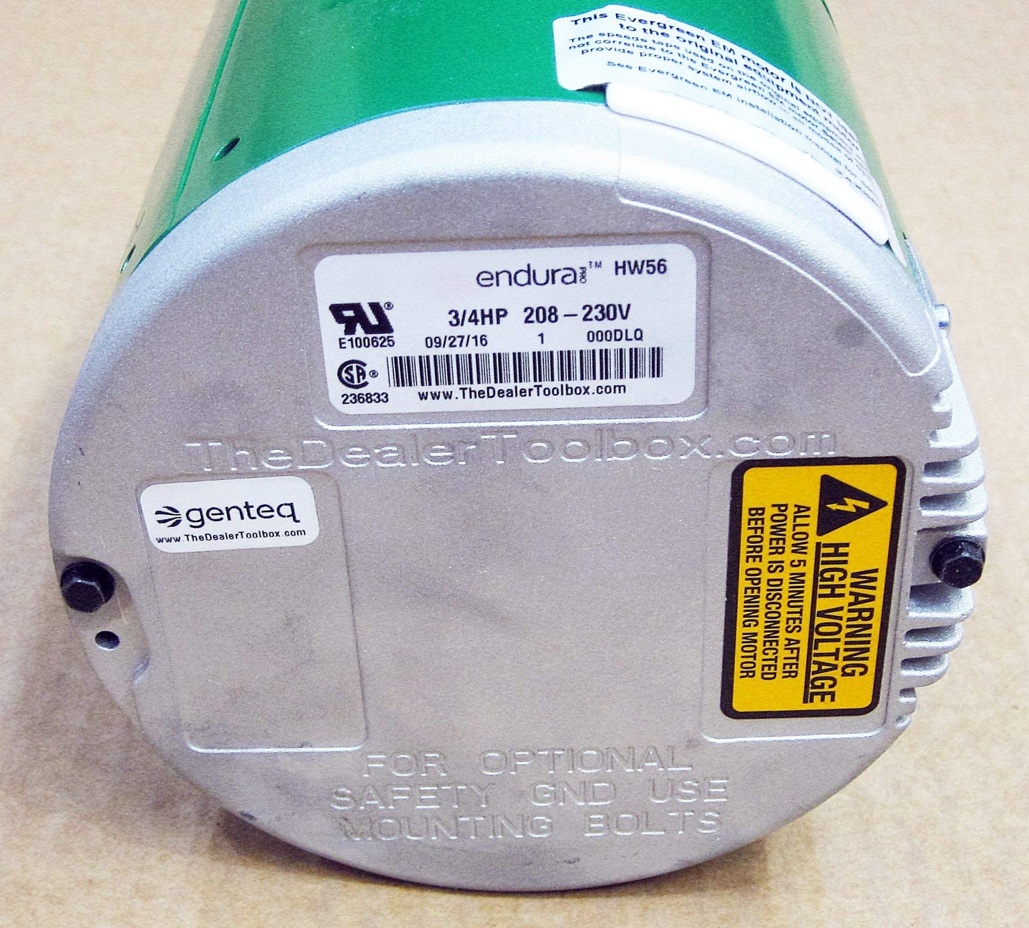 6207E Evergreen EM ECM,3/4HP,208V