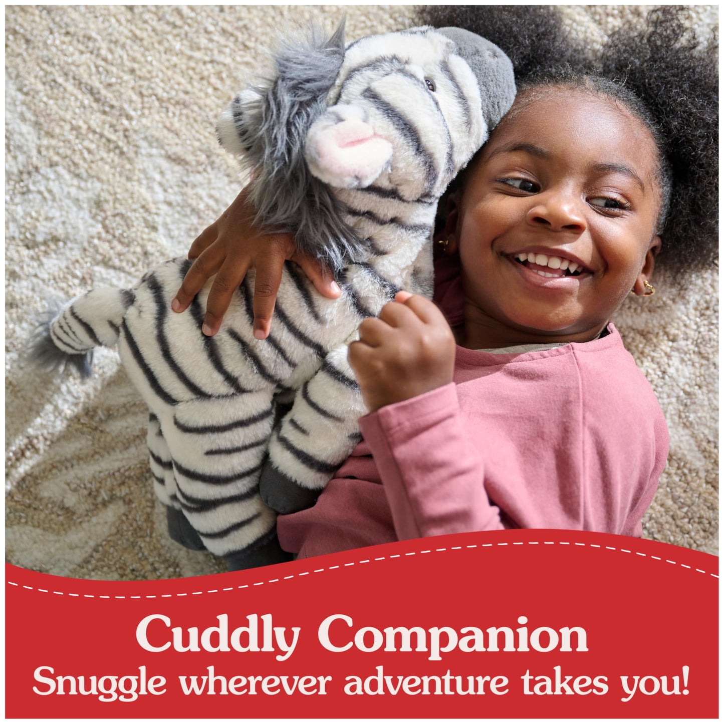 GUND Gemma Zebra Plush, Zebra Stuffed Animal for Ages 1 and Up, Gray/White, 12"