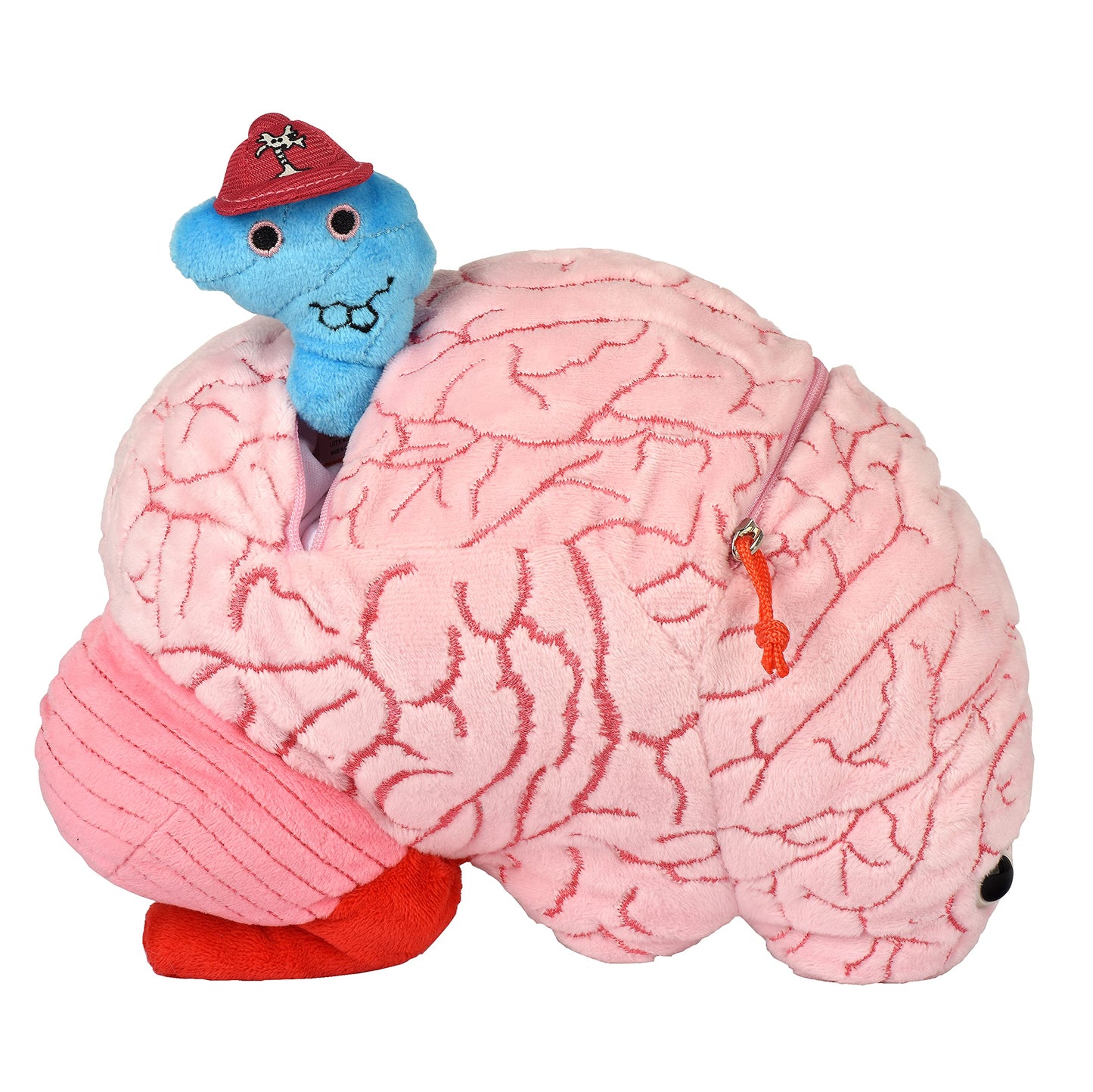 GIANTmicrobes Deluxe 9.5" Brain with Neuron Plush, Brain Toy, Brain Gifts for Neurologist, Brain Surgery Recovery Gifts, Neurology Gifts, Neuroscience Gifts, Brain Injury Gift, Biology Gift