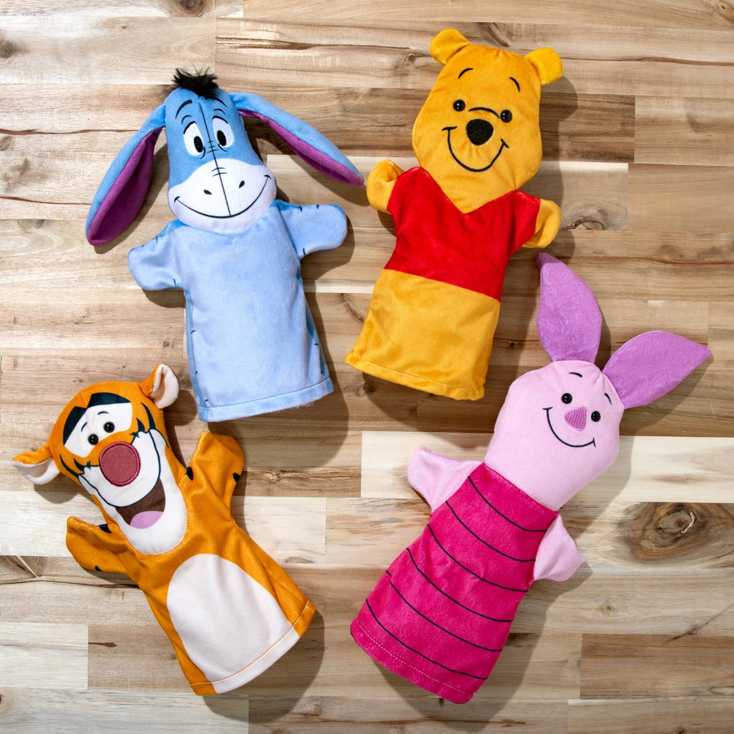 Melissa & Doug Disney Winnie the Pooh Soft & Cuddly Hand PuppetsWinnie The Pooh Toys, Soft Hand Puppets for Kids Ages 2+