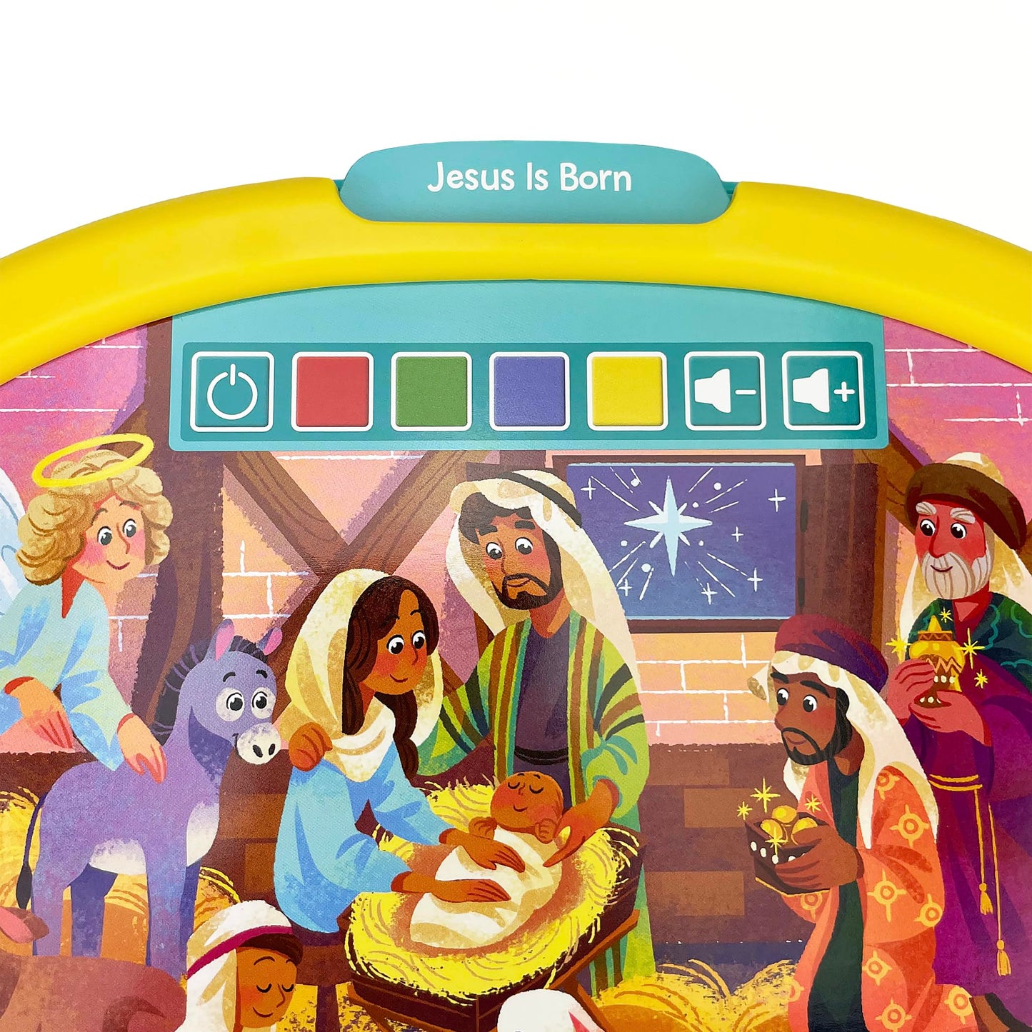 Bible Activity Pad for Kids Ages 4–8 – Read, Press & Learn with Removable Cards and Music