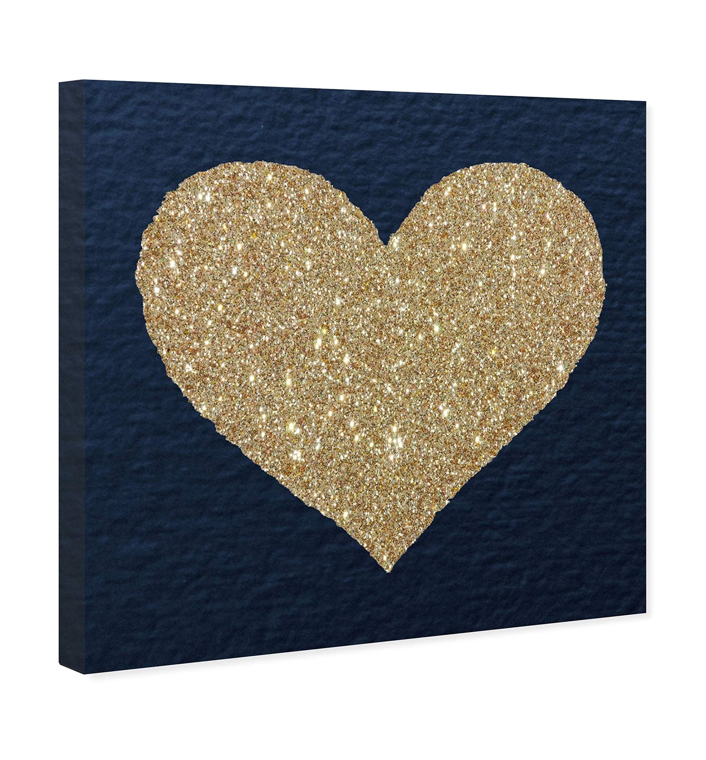 The Oliver Gal Artist Co. Fashion and Glam Wall Art Canvas Prints 'Ever After Sparkle' Home Décor, 20" x 20", Gold, Blue