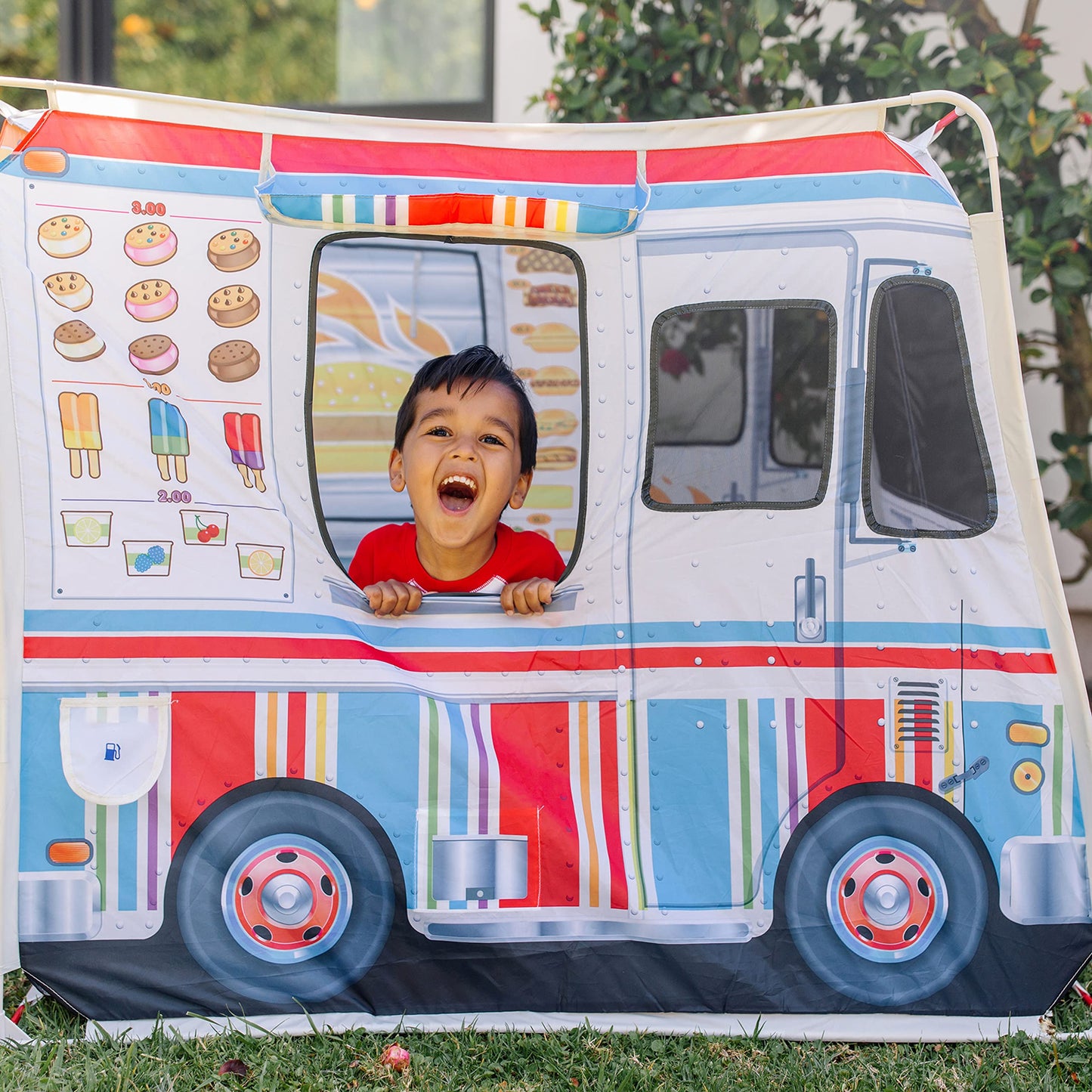 Melissa & Doug Food Truck Kids Toy Play Tent | Pretend Play | 3+ | Gift for Boy or Girl