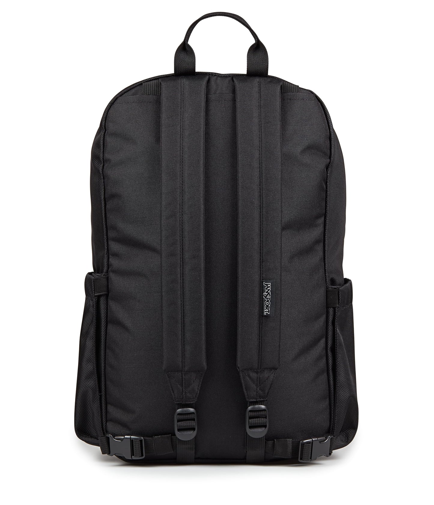 JanSport Venture Daypack – Travel Pack With Large Main Compartment, Padded Laptop Sleeve, Dual Water Bottle Pockets, and Attachment Buckles, Black