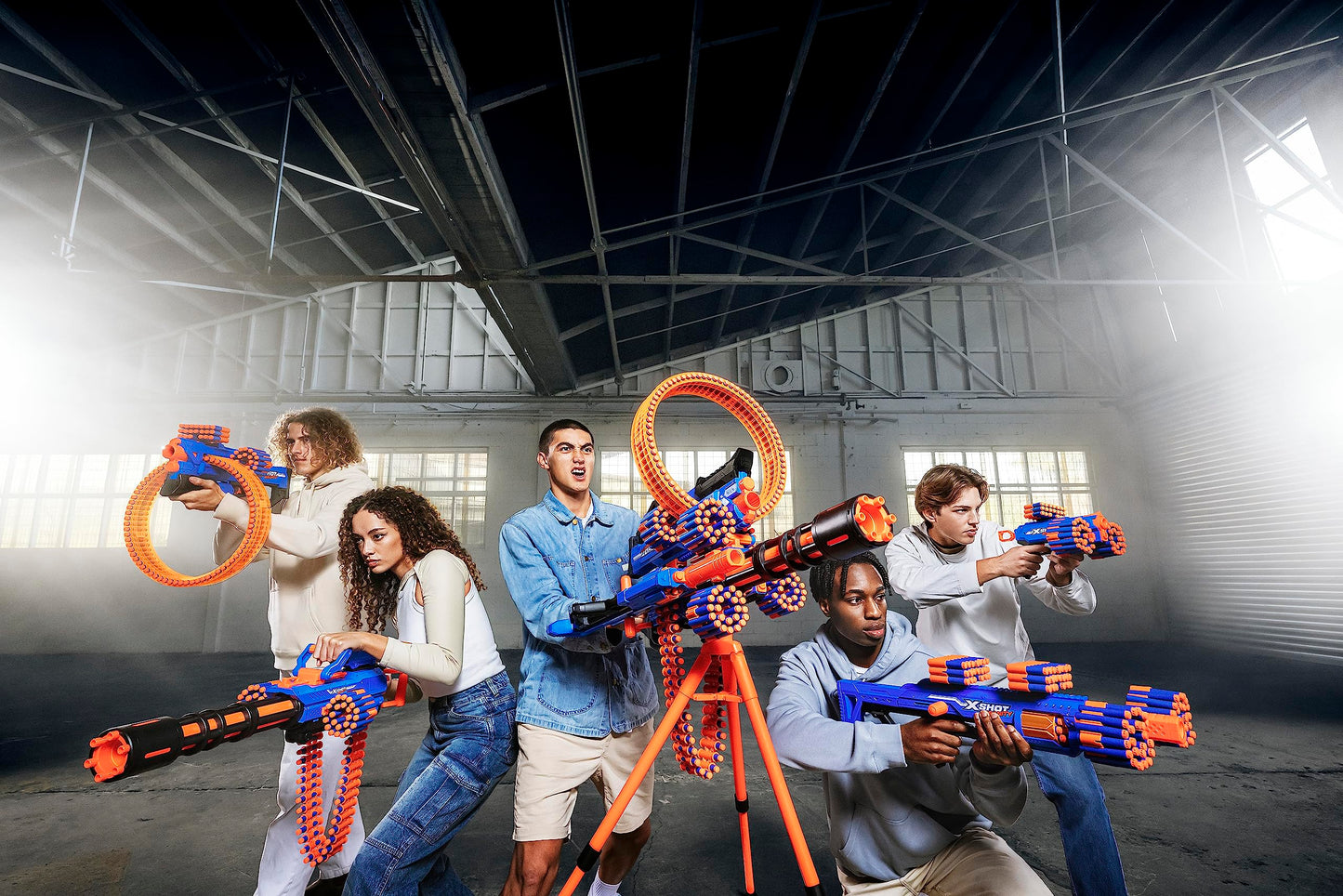 X-Shot Insanity Motorized Rage Fire by ZURU with 72 Darts, Motorized Blasting Power, Auto Feeding Belt, Tripod and Scope, Outdoor Toy for Boys and Girls, Teens and Adults