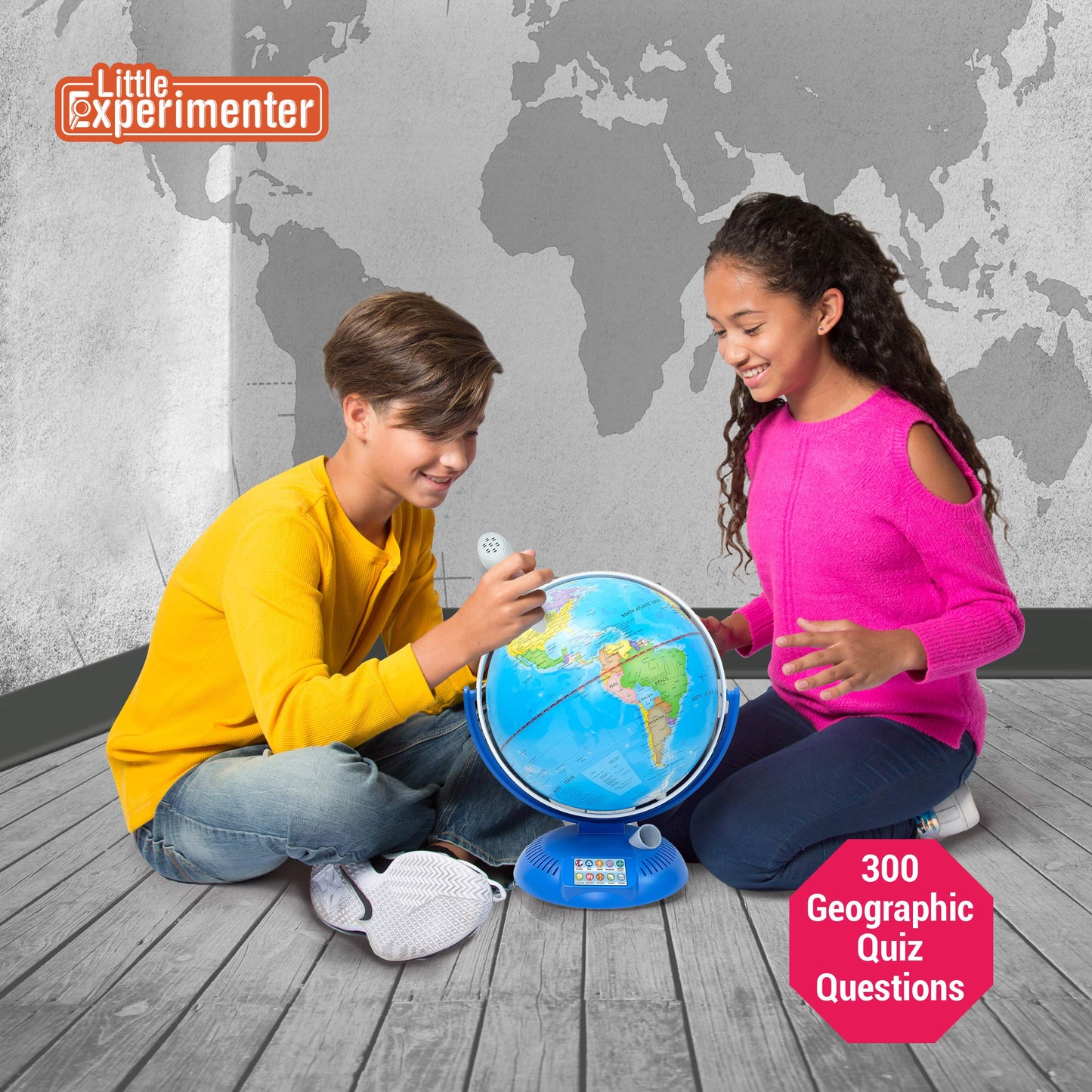 9” Interactive Globe for Kids with Wireless Smart Pen, Globes with Stand, Learning & Education STEM Toys, Talking World Map Gift for Children, Birthday Gifts for Boys & Girls Ages 7 8-12 Years Old