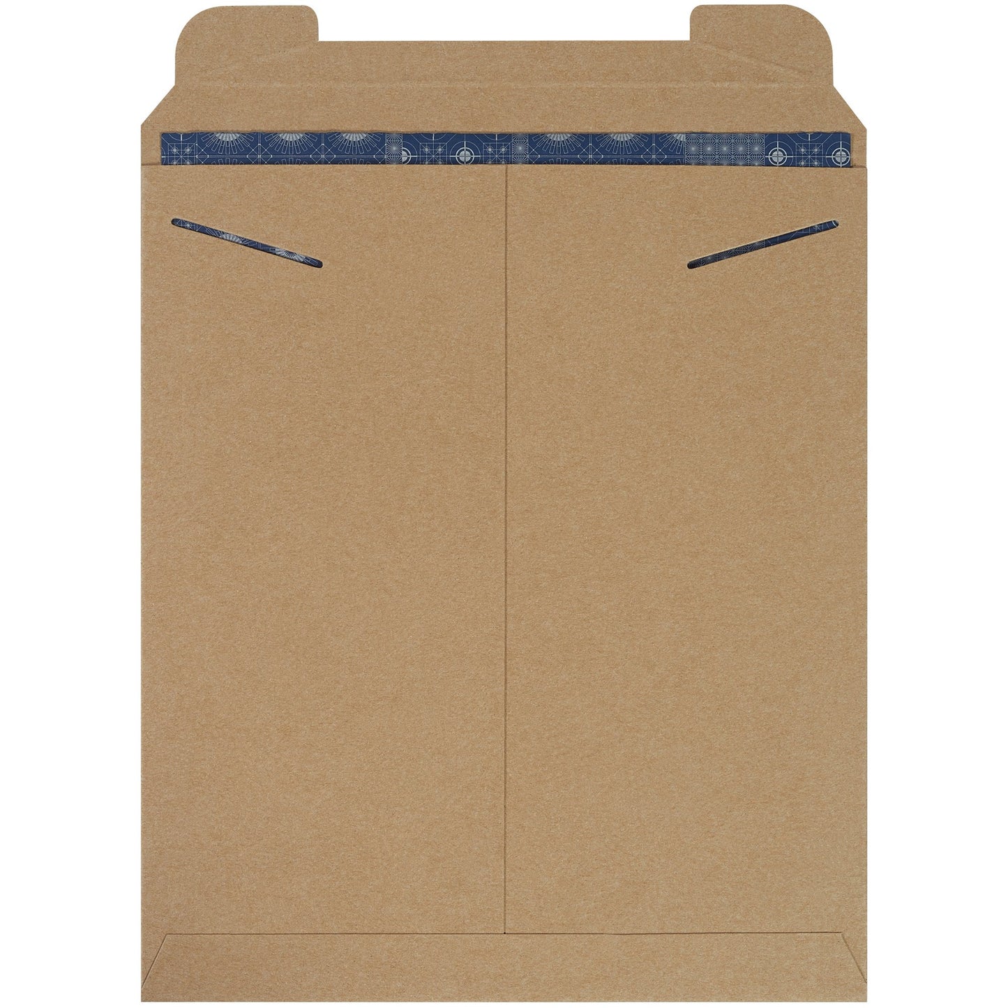 Aviditi 12 3/4" x 15" Stayflats Rigid Flat Mailers, Kraft, For Keeping Documents, Photos, and Artwork Protected During Shipping (100 Pack)