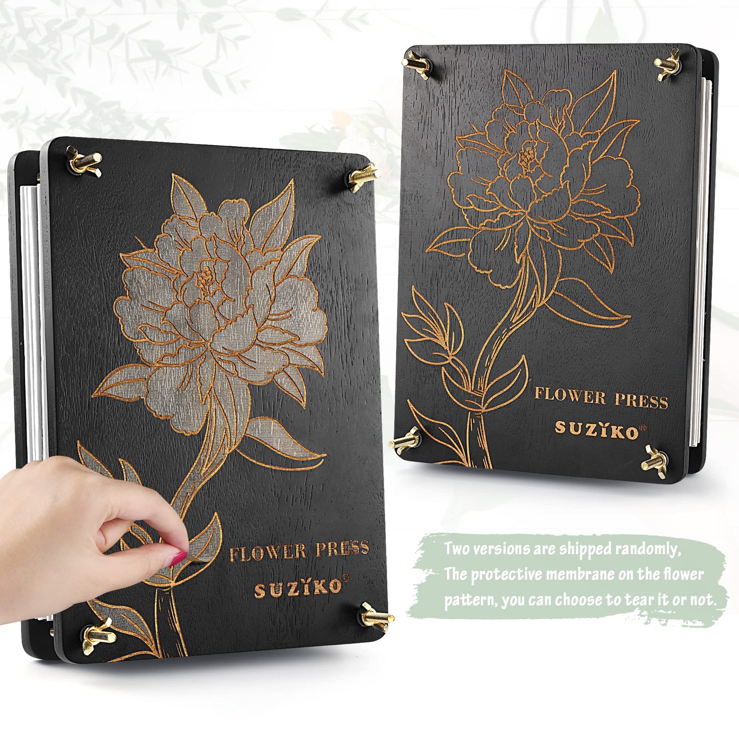 The Flower Press Kit for Adults Measures 11.8" x 8.7" 6 Layers, Fast Making Pressed Plant Foliage Specimen, Wooden Flower Pressing Kit，Great Gifts for Valentine's Day