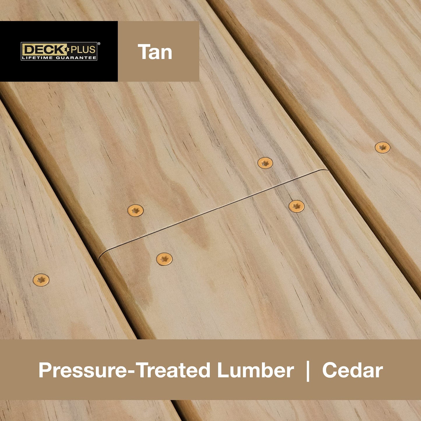 Deck Plus Fasteners Tan 48416 5 LB 2.5x10 Screw, 5lb Box , White