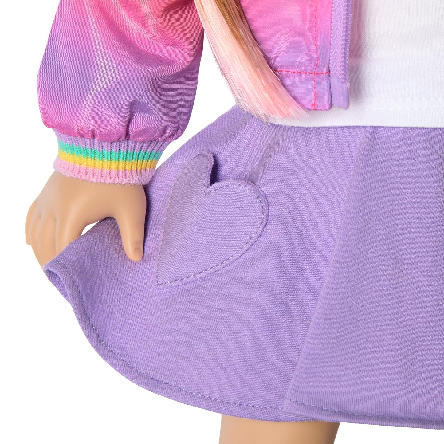 American Girl, Summer McKinny Girl of The Year 2025 Waggy Pup Tails Outfit for 18-inch Dolls, with a t-Shirt, Jacket, Skort, Socks, and Shoes, Ages 6+