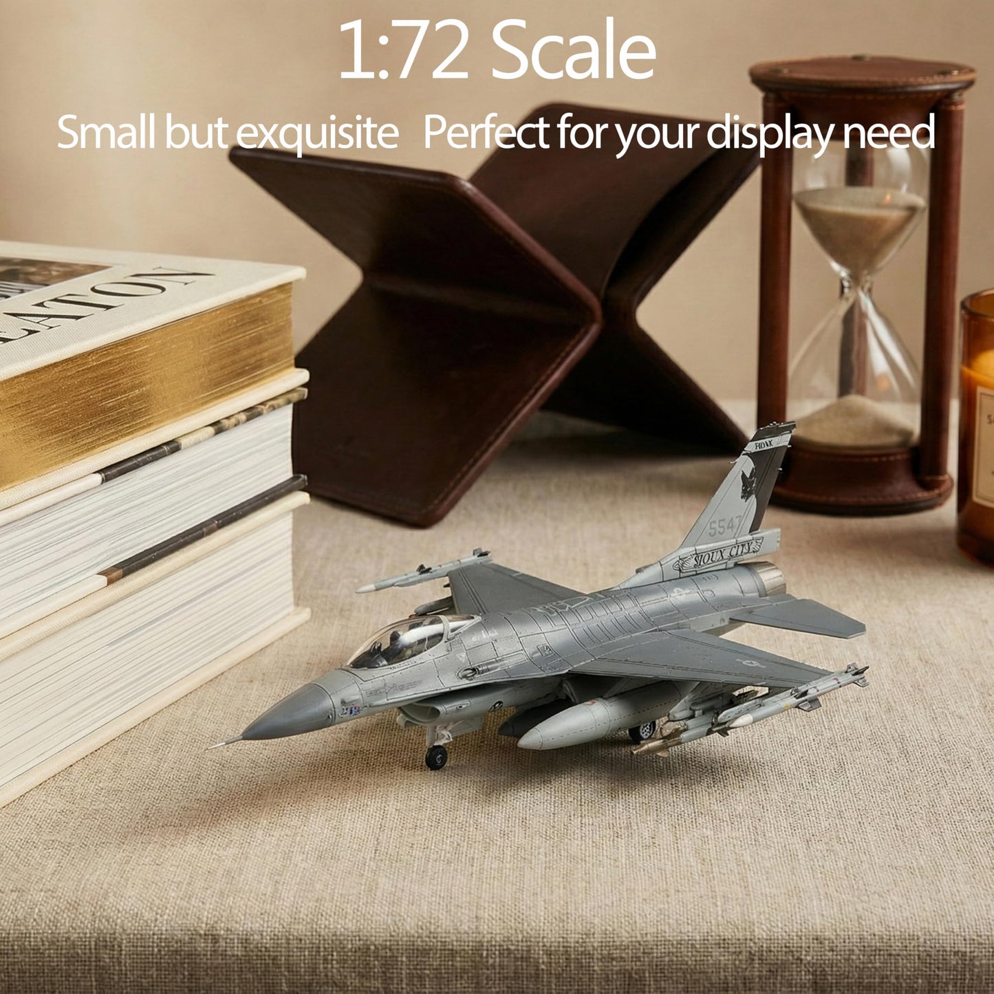 Udnorbay F-16C Black Bats Die-cast Airplanes-1/72 Scale Falcon Attack Fighter Metal Aircraft Model for Collector, Aviation Enthusiast-Premium Collectiable with Display Stand
