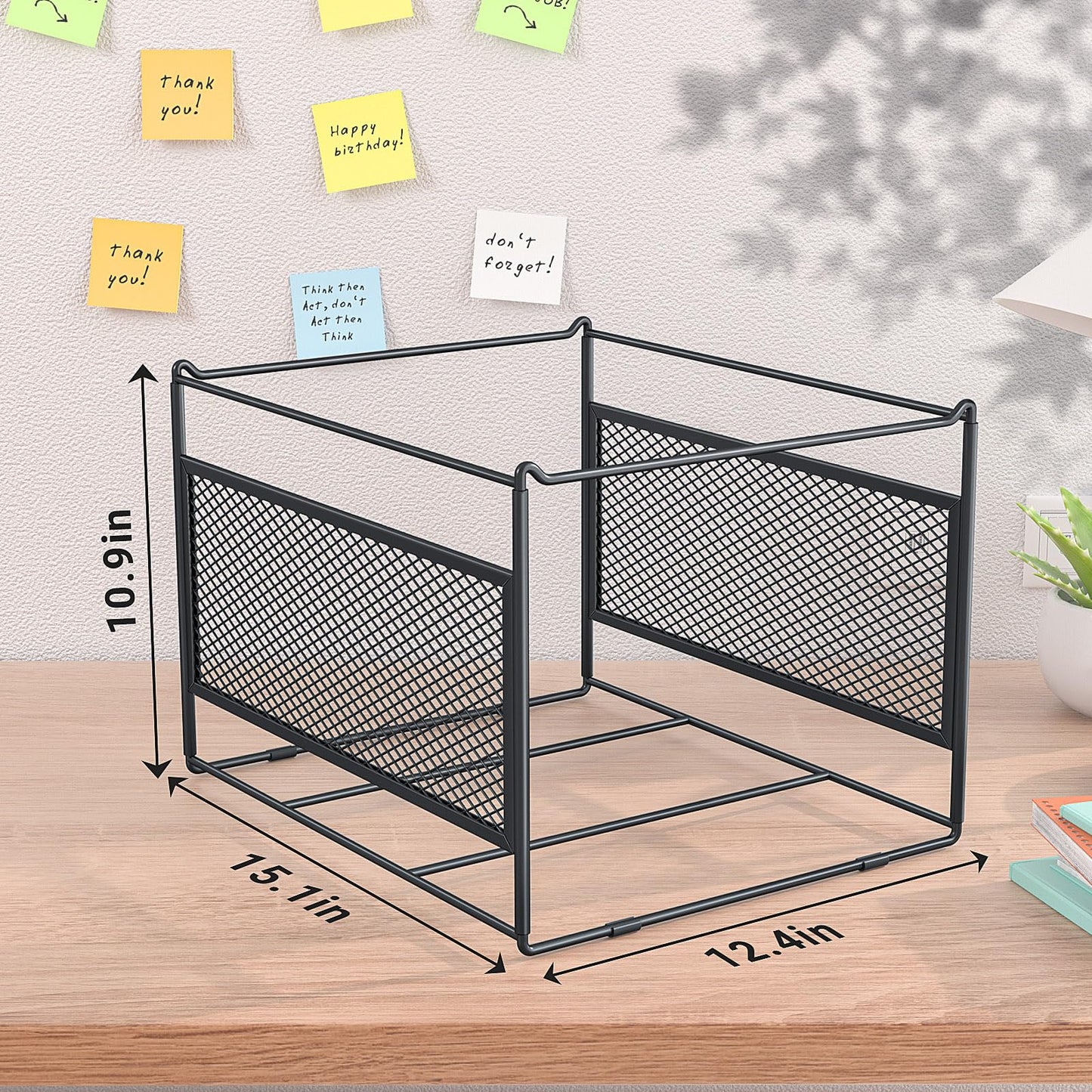 Fun storage Hanging File Folder Frame for Legal and Letter Size,Hanging File Organizer Holder Rack Hanging Folder Rails for Filing Cabinet Desk Drawer,15.2" L x 12.4" W x 10.5" H,2 Pack