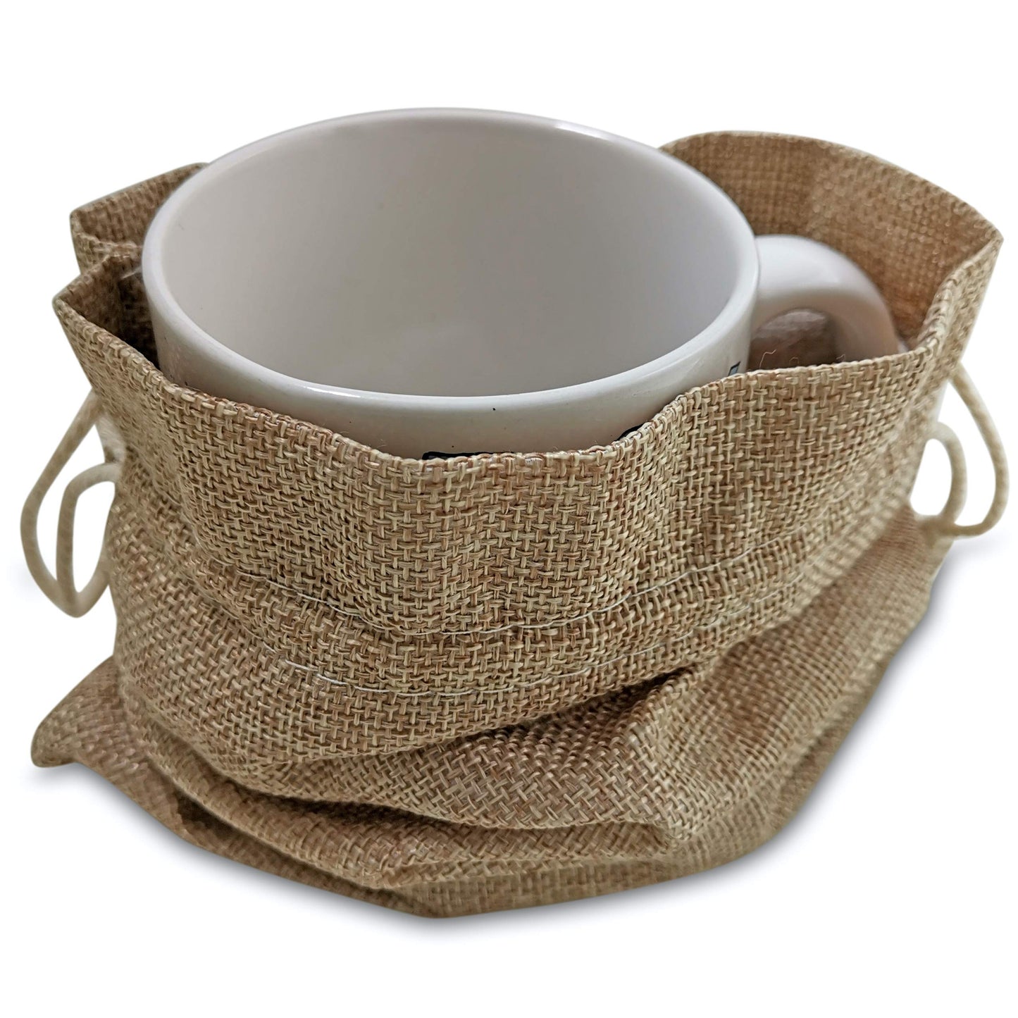50 Burlap Bags with Drawstring, 7x10 Inch Rustic Gift Bag Bulk Pack for Mugs, Mason Jars, Christmas, Advent, Holiday Gift Bags, Wedding and Birthday Party Favor Bags, Grocery, Gift Wrap and Treat Pouches
