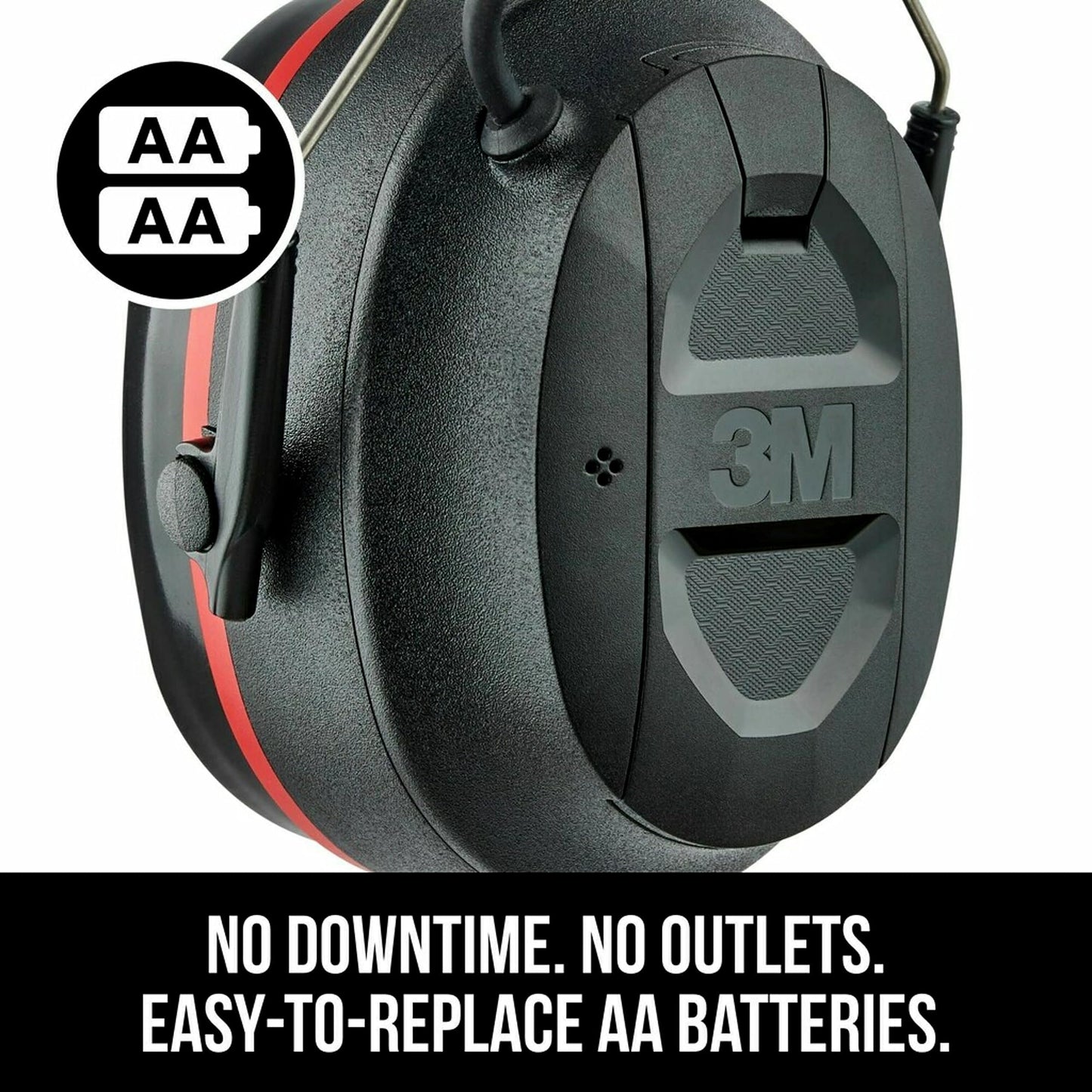3M Pro-Protect + Gel Cushions Electronic Hearing Protector, Noise Reduction Rating (NRR) 26 dB, Bluetooth Ear Muffs, High-Fidelity Speakers & Integrated Microphone, Premium Gel Cushions (90545-SIOC)