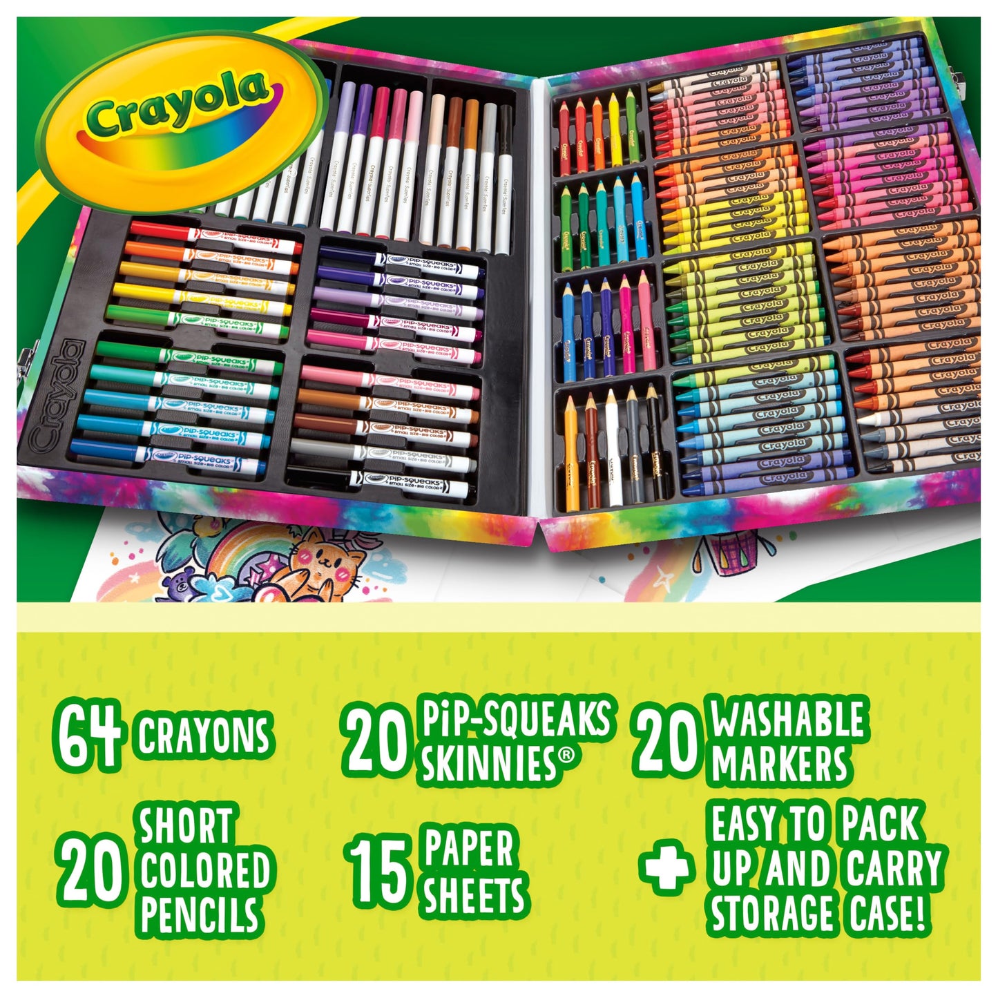 Crayola Inspiration Art Case in Pink, Portable Art & Colouring Supplies, 140Piece, Holiday, Toys, Arts & Crafts, Gift for Kids