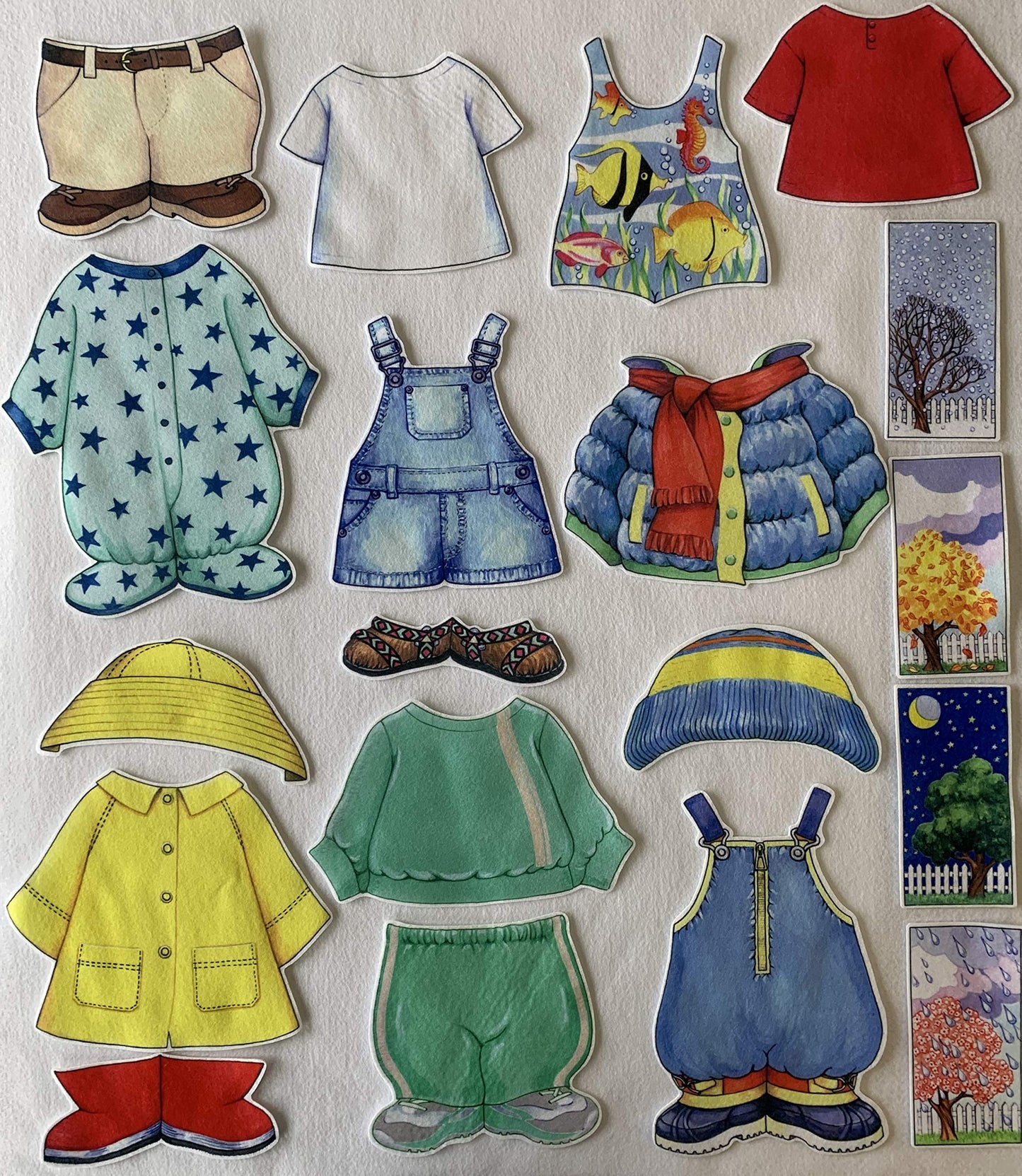 (Large precut cover) - Story Time Felts Dress Me Weather Bear Precut (Large precut Cover)