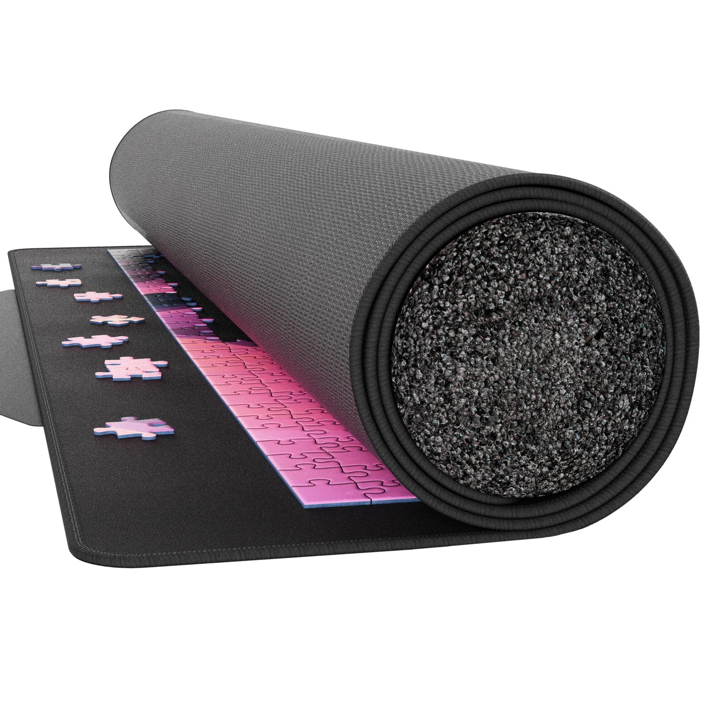 Puzzlup Puzzle Mat Rollup 1500 Pieces - 26 x 47 Inches - Portable Non Slip Jigsaw Puzzle Saver - Premium Mat Suited for Puzzles of 500, 1000 or 1500 Pieces