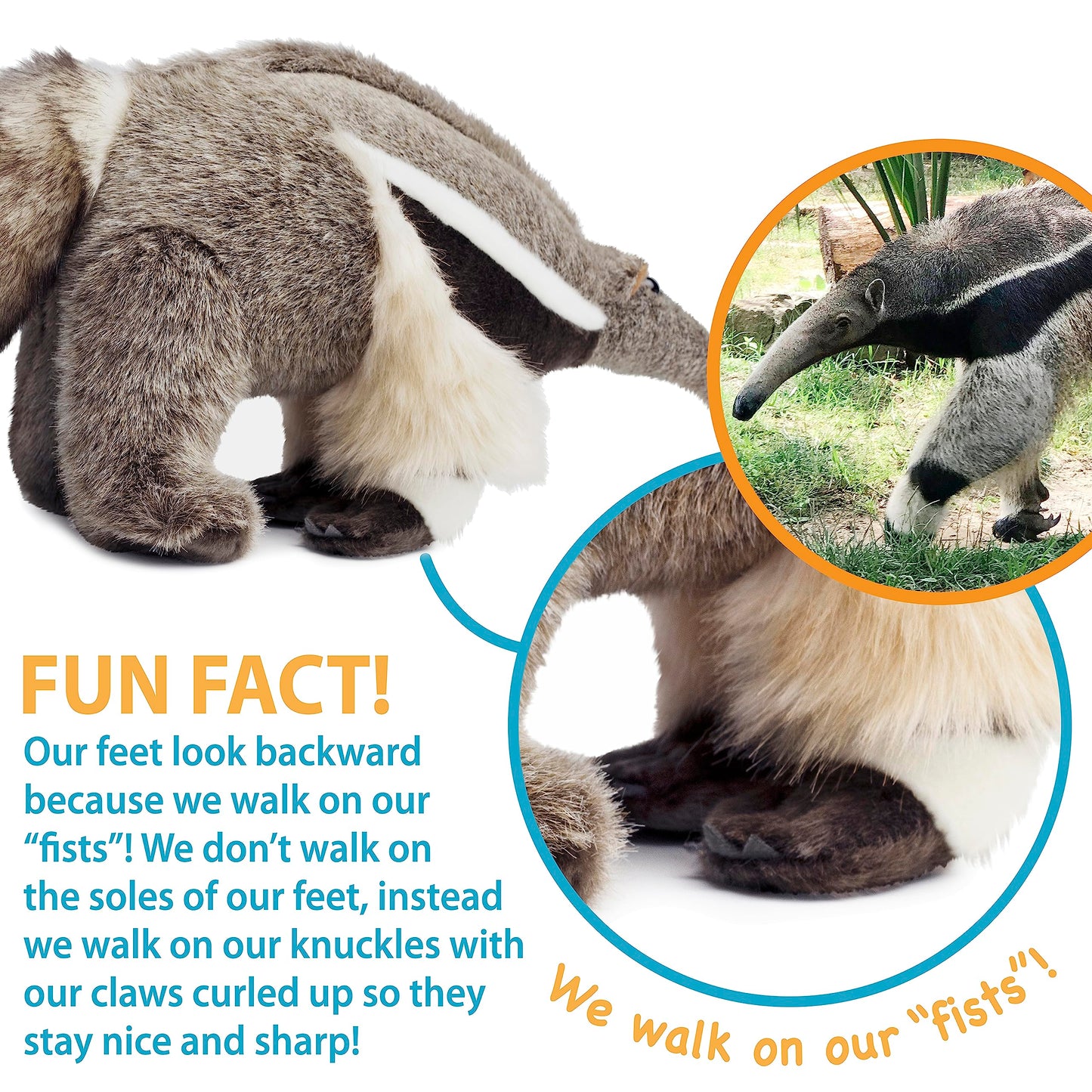 TigerHart Arsenio The Anteater - 18 Inch Stuffed Animal Plush