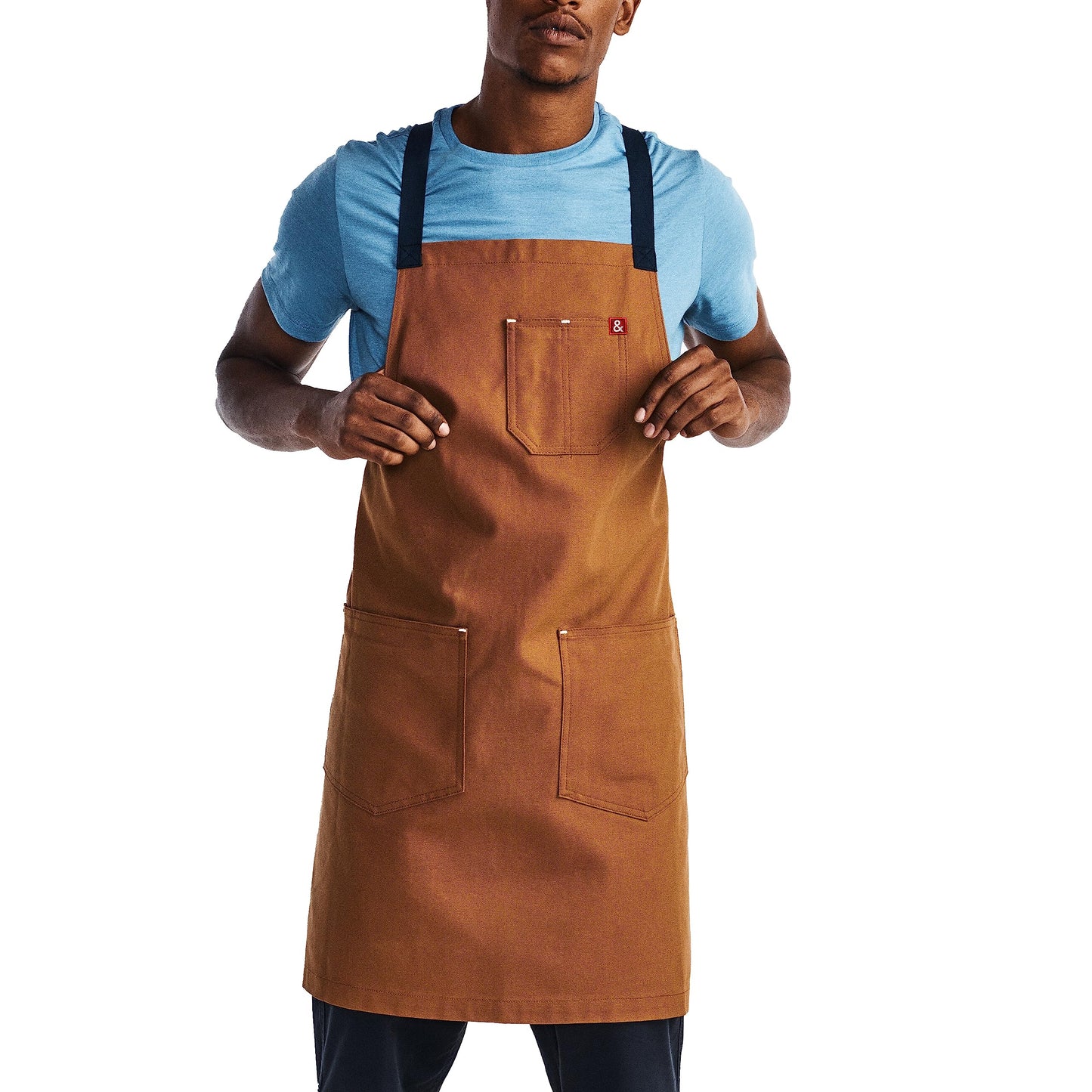 hedley & bennett Crossback Chef Apron – Professional Kitchen Apron for Men & Women – 100% Cotton Canvas, 8oz Fabric – Denver Brown