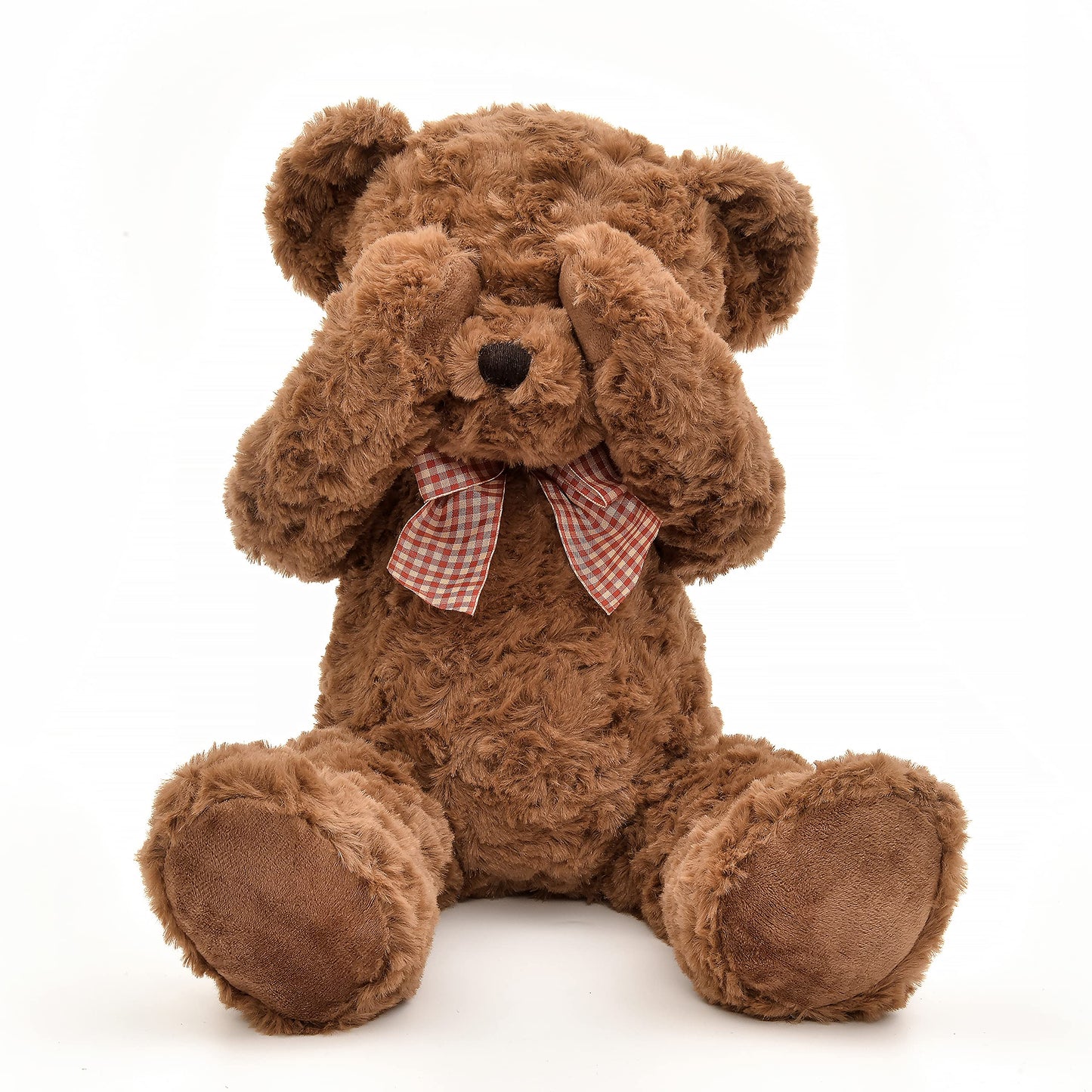 Suepcuddly 20" Posed Teddy Bear Stuffed Animal Cute Plush Toy for Girl Kids (Dark Brown)