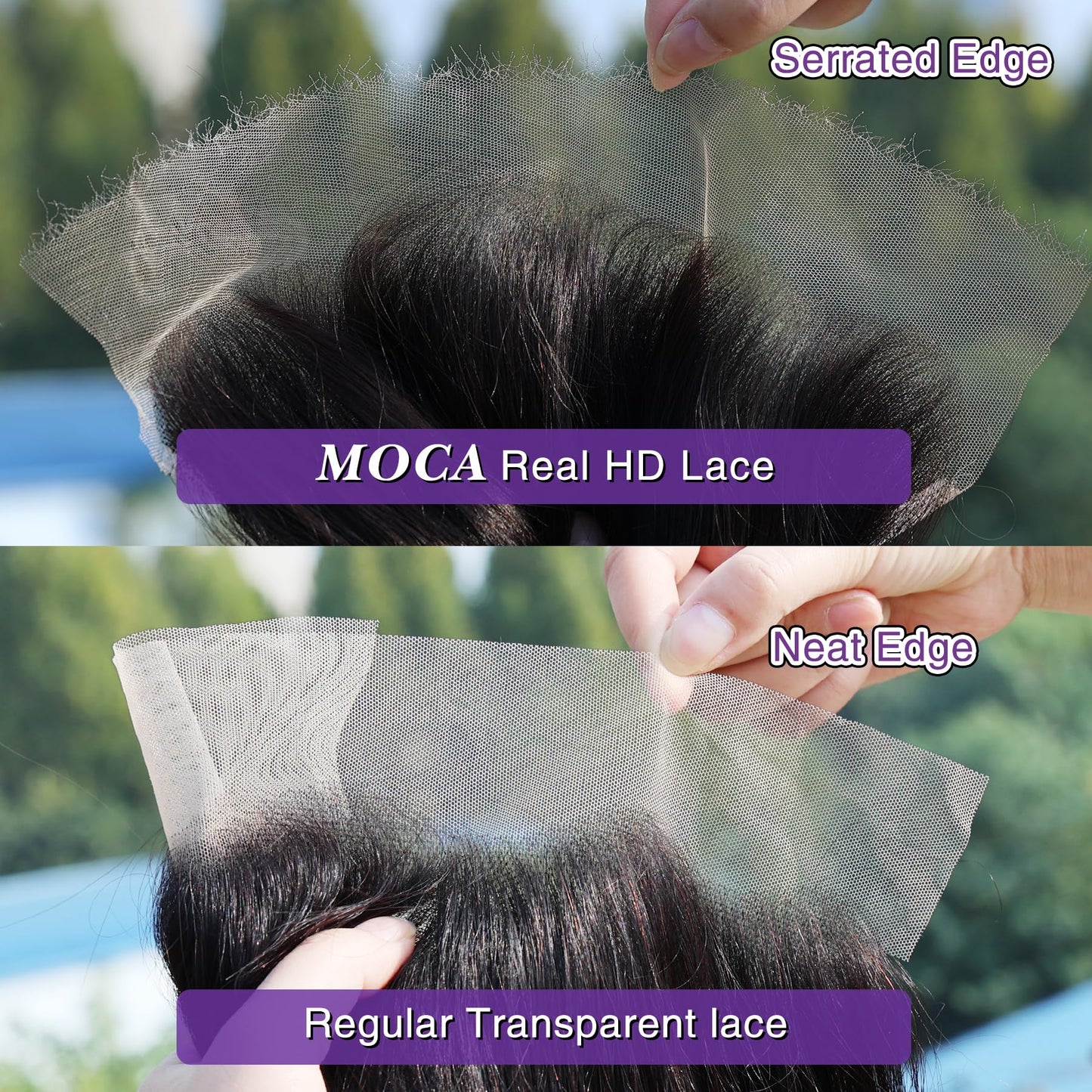 13X4 Frontal HD Lace 16 Inch, SKINLIKE Lace Frontal Only,0.095mm Ultra-thin Invisible Real Swiss Lace Straight RAW Virgin Human Hair Single Knot Pre-Plucked with Baby Hair