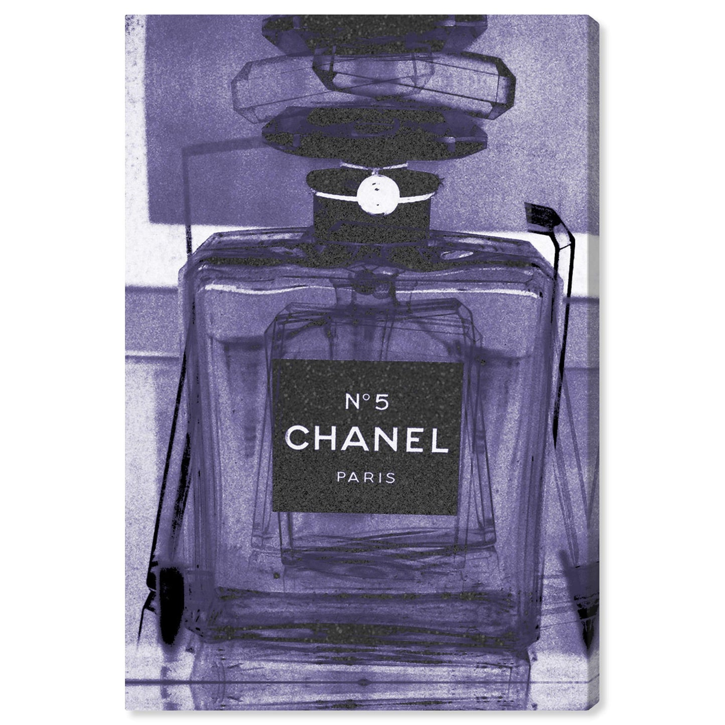 The Oliver Gal Artist Co. Fashion Wall Art Canvas Prints 'Infinite Glam Amethyst' Home Décor, 16 in x 24 in, Purple, Black