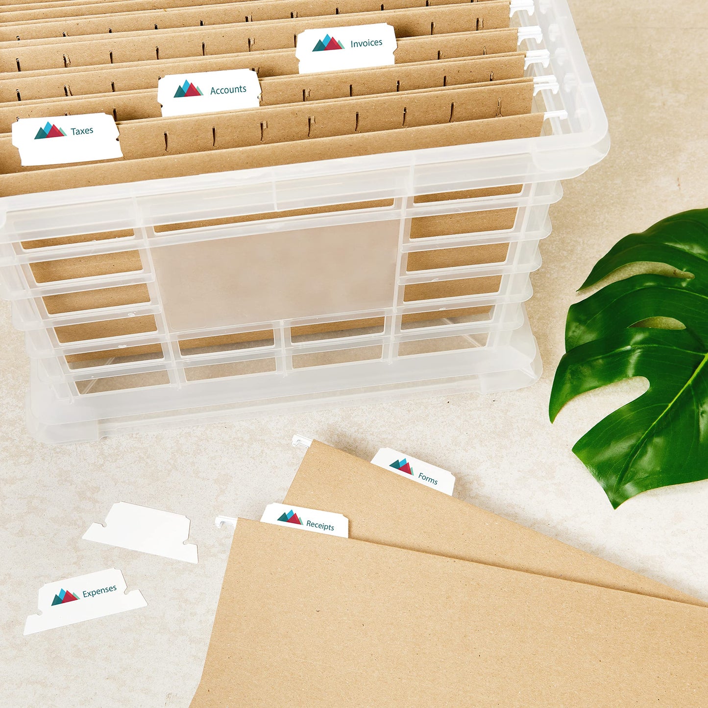 Avery Printable Hanging Tabs, 1/5 Tab, 2 1/16, White, 5 Packs (5567)