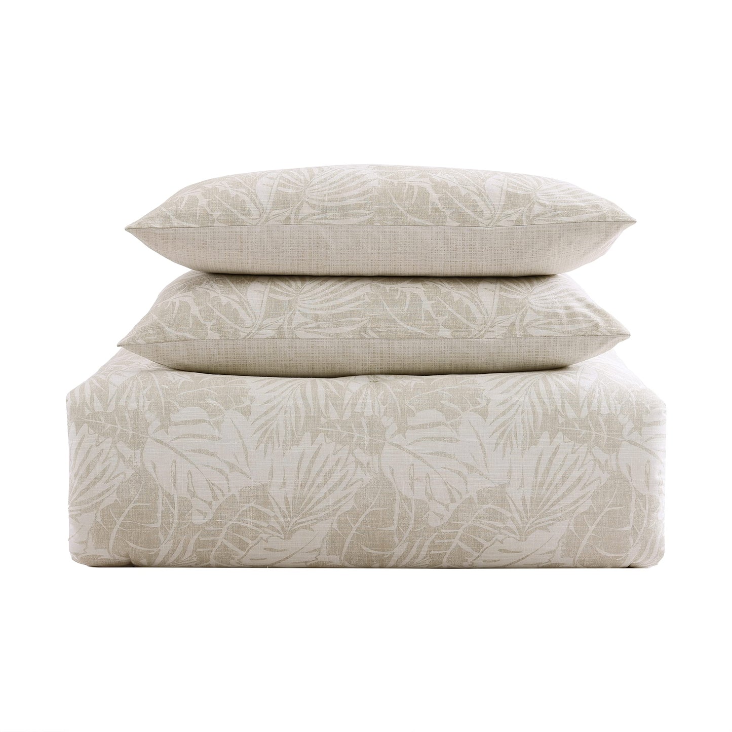 Tommy Bahama - Queen Duvet Cover Set, Reversible Cotton Bedding Set with Matching Shams, Coastal Inspired Bedding Essentials (Costa Blanca Beige, Queen)
