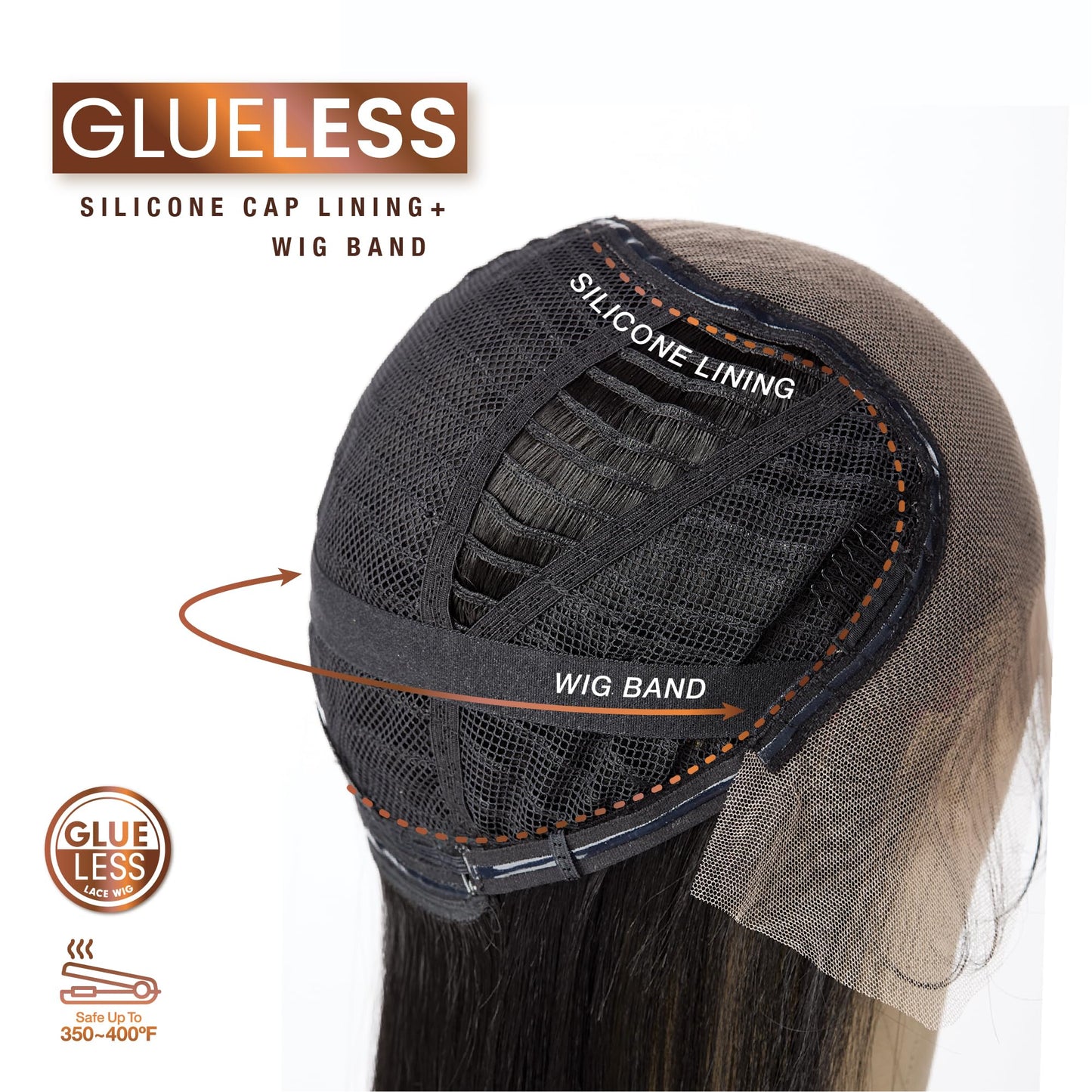 Sensationnel Bare lace 13x6 wigs - unit 3 lacefrontal glueless synthetic 180 degree preplucked hairline (1B OFFBLACK)