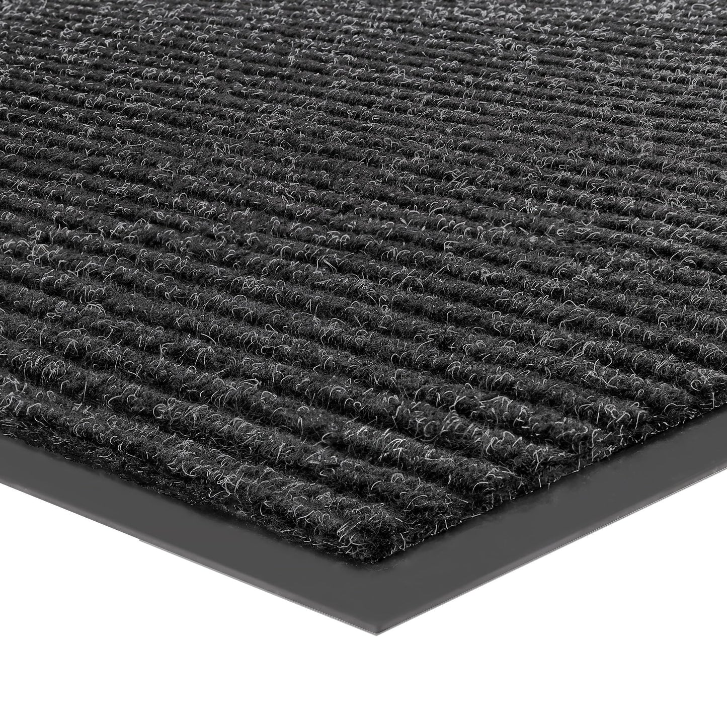 100pointONE Front Door Mat, Heavy Duty Indoor Outdoor Doormat for Entryway, 72" x 36" Low Profile Outdoor Mats for Home Entrance, Stain and Fade Resistant Welcome Mat for High Traffic Area, Black
