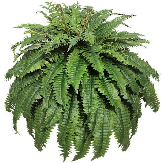 Cotlux Large Artificial Ferns for Outdoor 98 Branches Fake Fern 48" Faux Boston Ferns Silk Plant Uv Resistant Artificial Plants for Porch Garden Indoors Home Greenery