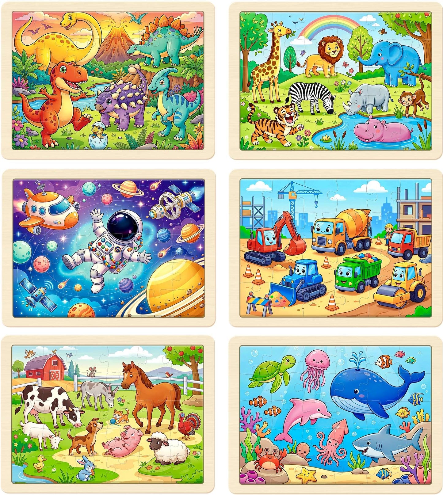 Puzzles 1000 Pieces-6 Pack