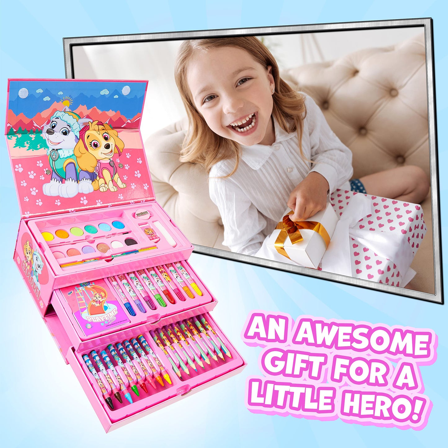 PAW PATROL Painting Case for Children (Pink)