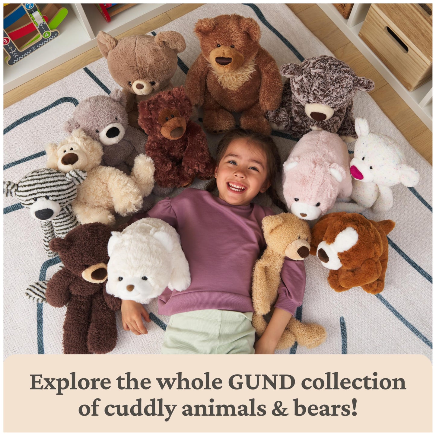 GUND BOE Classic Teddy Bear, Premium Bear Stuffed Animal, Plush Toy for Ages 1 and Up, Brown, 12”