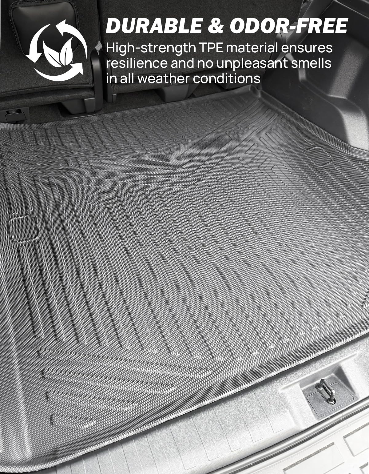 JOYTUTUS Cargo Mat Compatible with 2025 2026 4Runner 6th Gen, TPE All Weather Cargo Liner Custom Fit Trunk Mat Liner for 2025 2026 4Runner Accessories (Only 5 Seater & Only Gas)