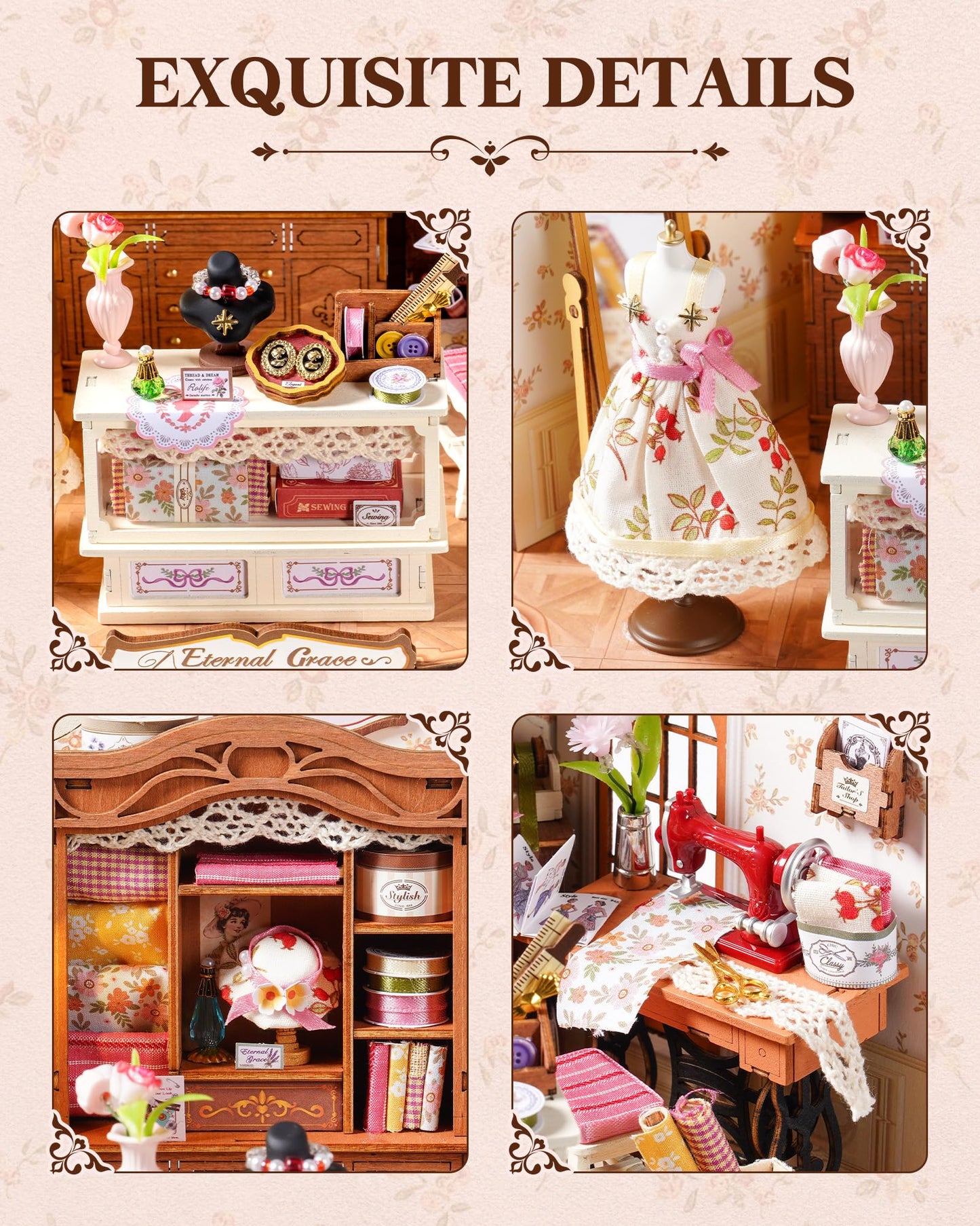 ROBOTIME DIY Miniature Dollhouse Kit