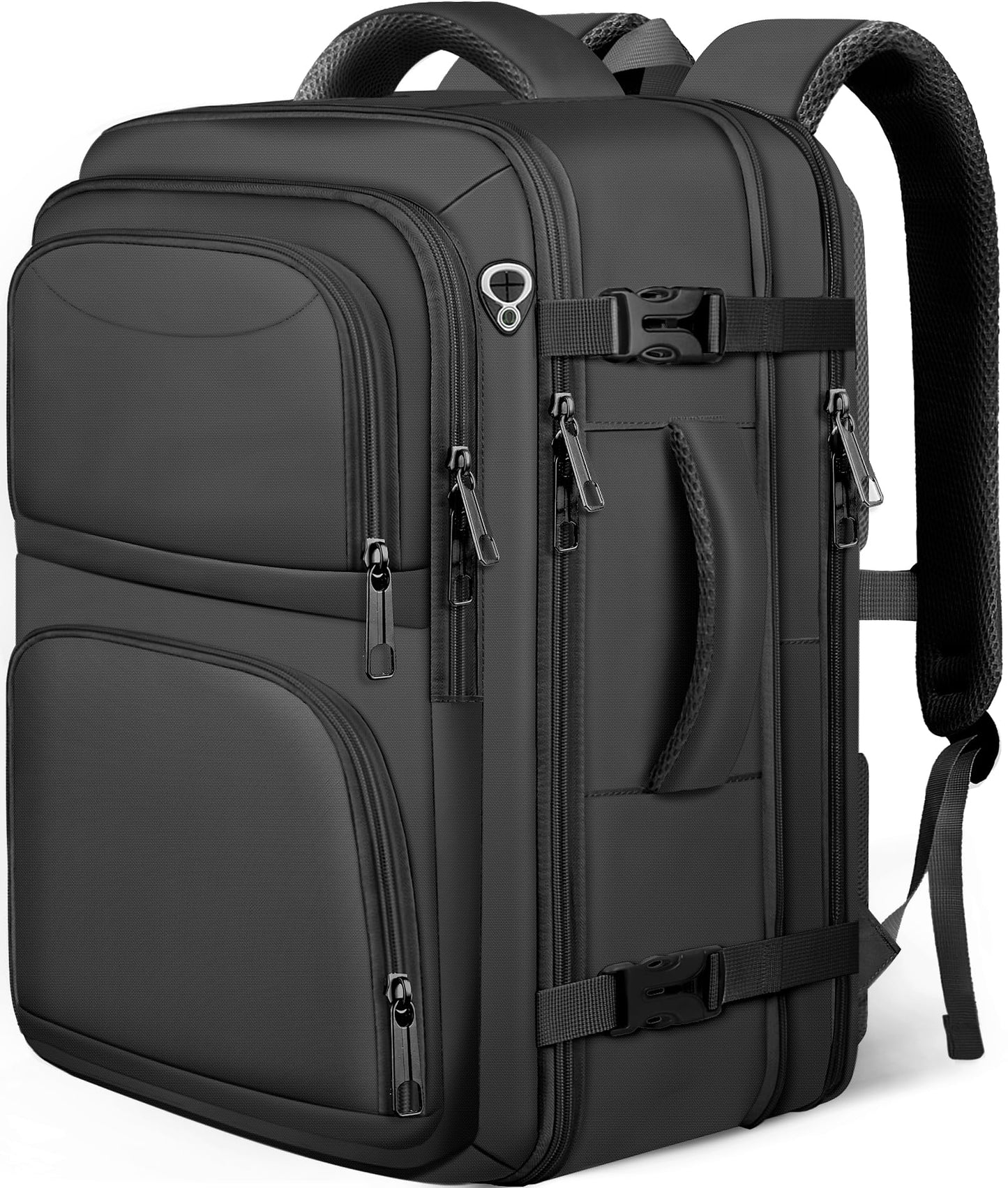 Fxcelets Travel Backpack, Extra Large Travel Backpack, TSA 18.4 inch Laptop Bag Flight Approved, Lightweight Business Luggage Bag, Gifts for Men Women, Black