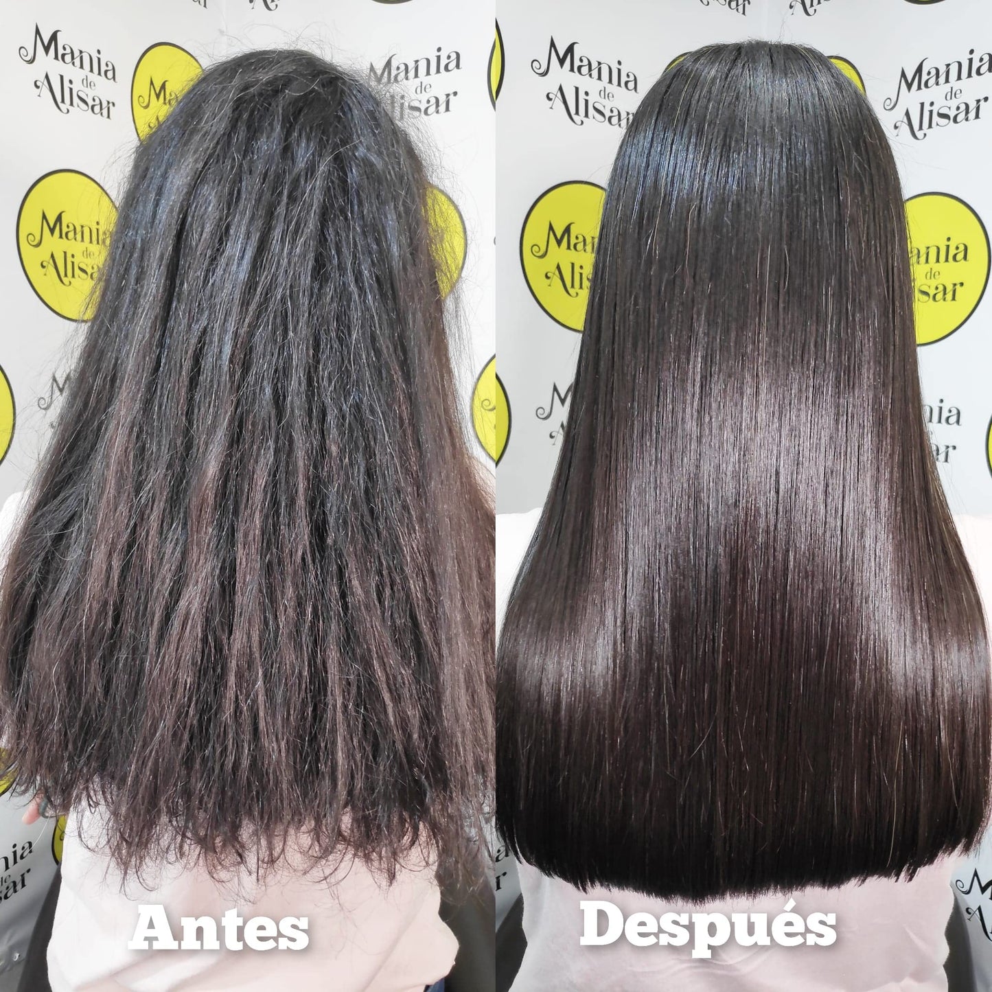 Mania de Alisar Kit Brazilian Hair Straightening Organic - Residue-Removing Shampoo and 300ml (10 oz) Hair Straightener (Pack of 2)