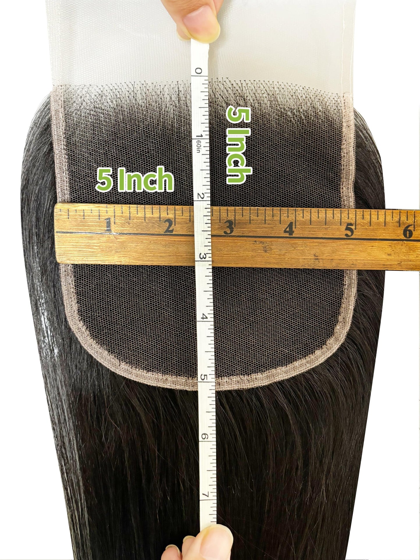 QDOMEIAI Real HD Lace 5x5 Body Wave Closure 0.10mm Ultra-Thin Skinlike Invisible Swiss HD Lace Closure 12A Cambodian raw human hair closure Natural Black Color(14 Inch，Body Wave)